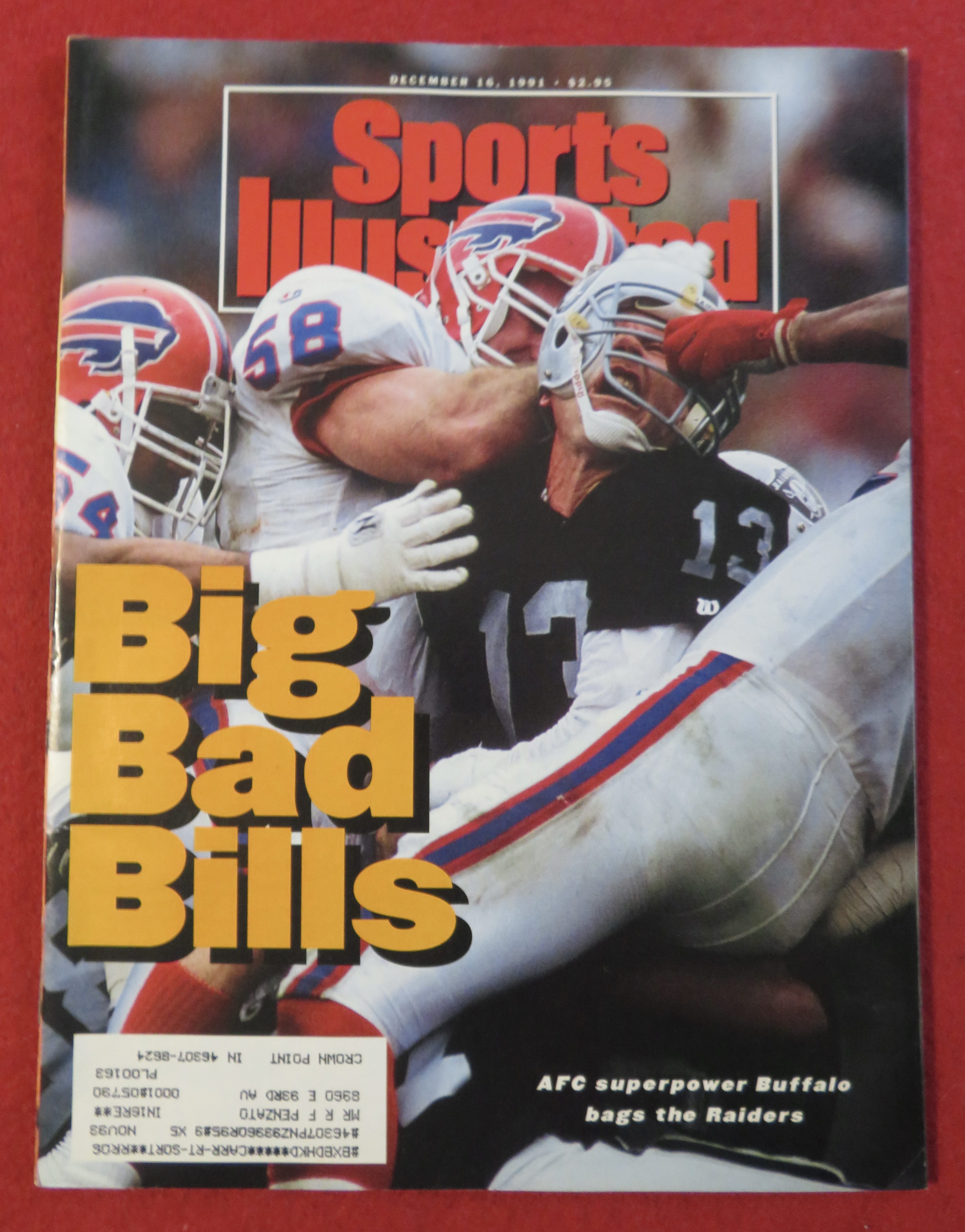 Sports Illustrated Magazine-December 16, 1991-Bills