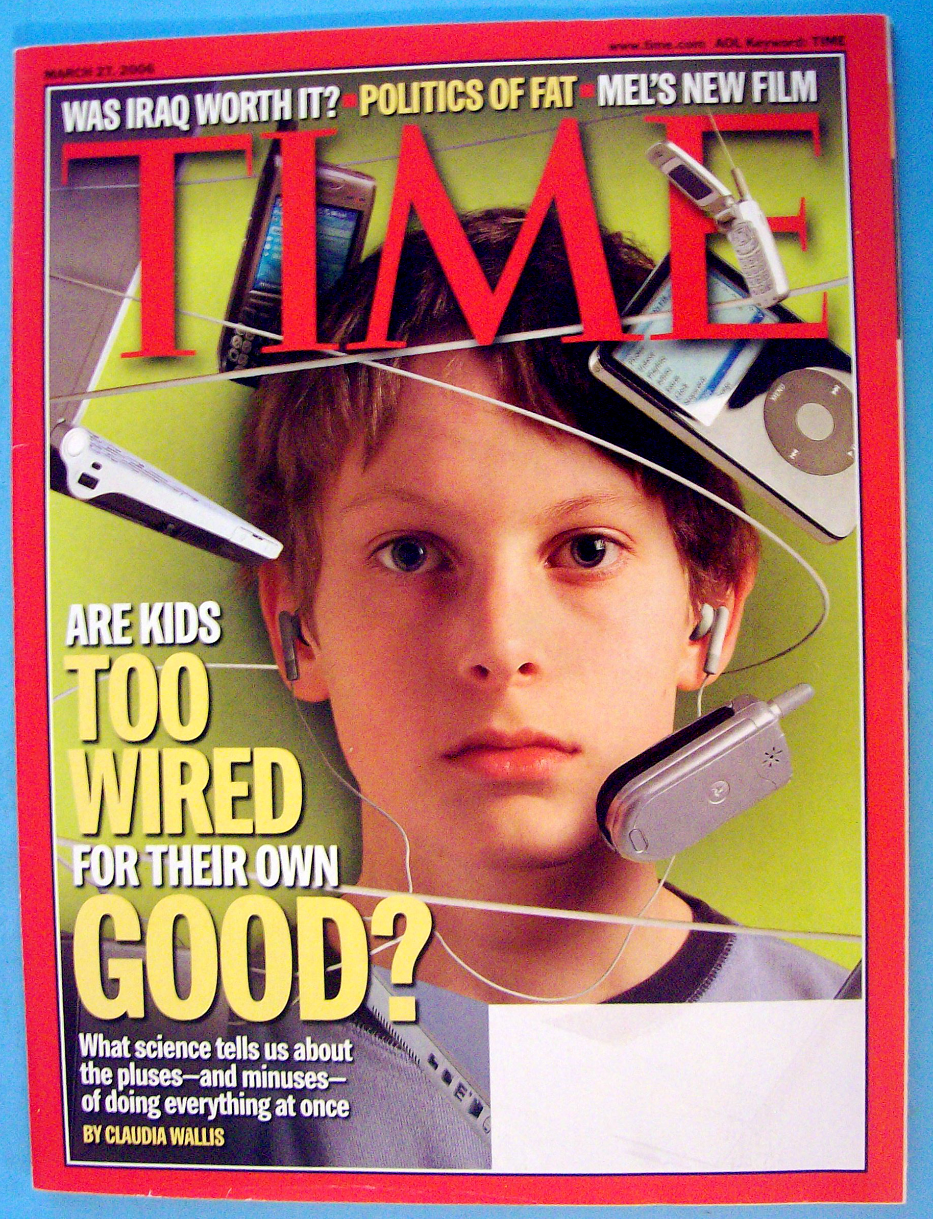Time Magazine March 27, 2006 Are Kids Too Wired