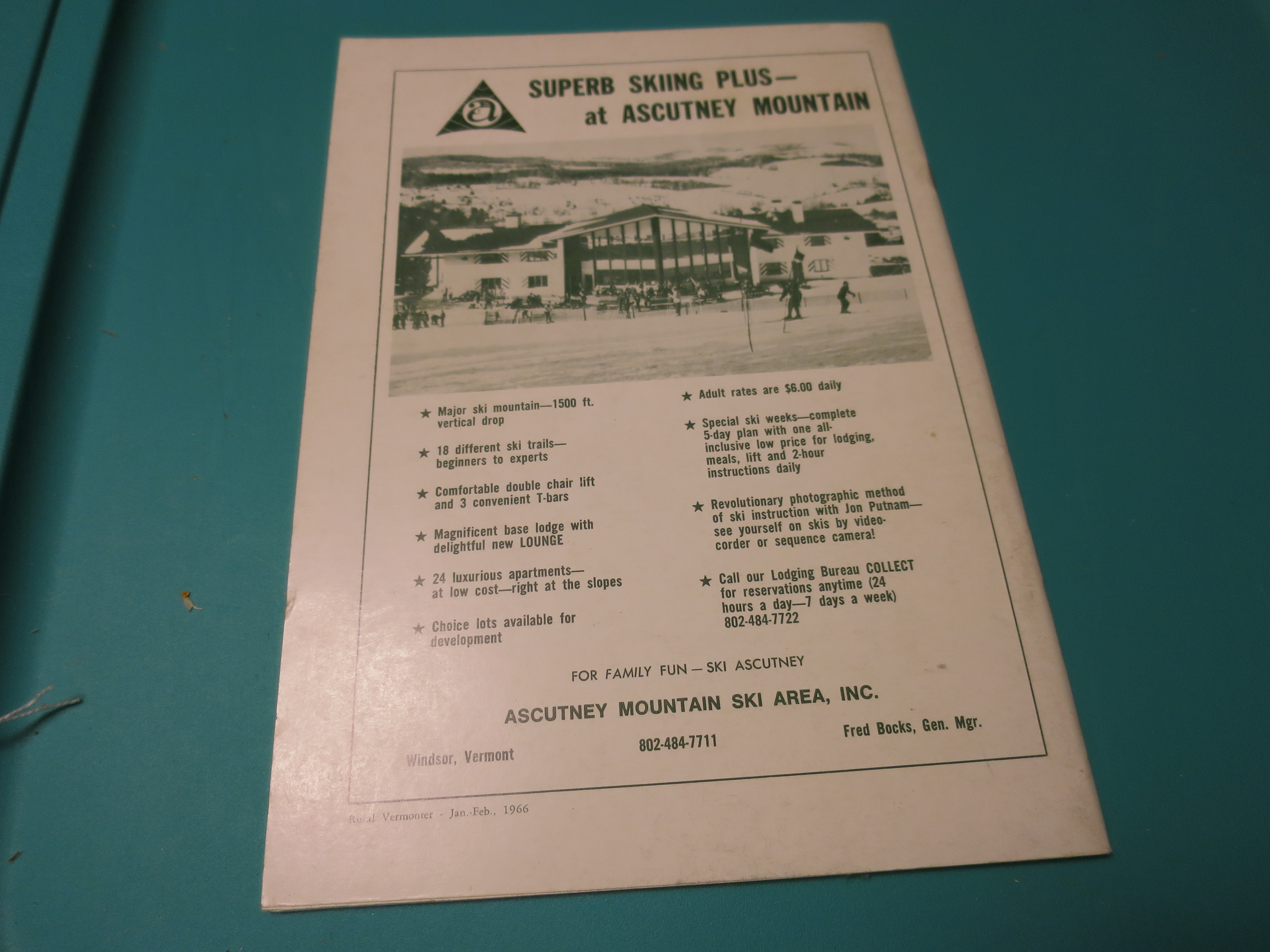 Rural Vermonter Book 1966