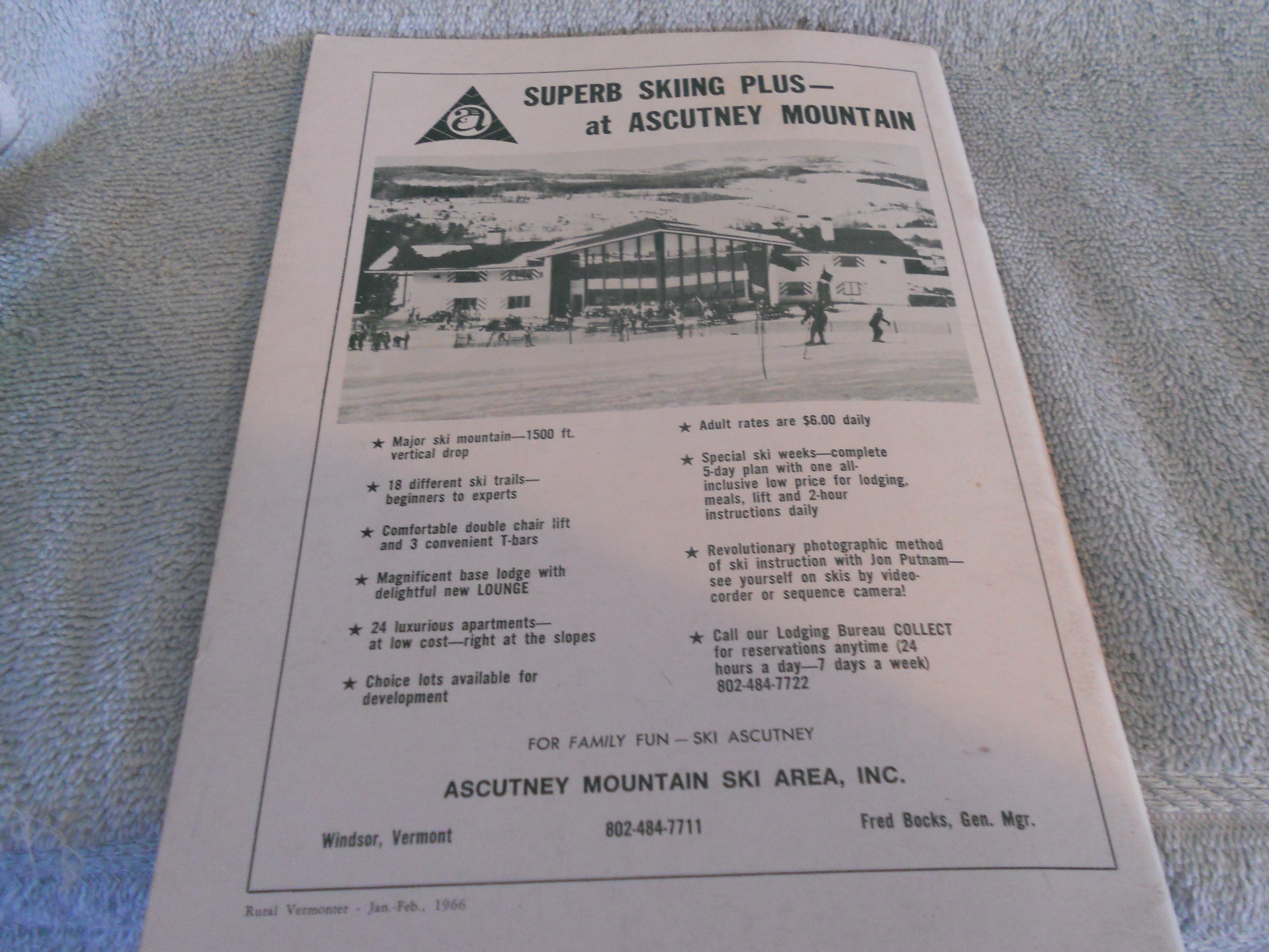 Rural Vermonter Book 1966