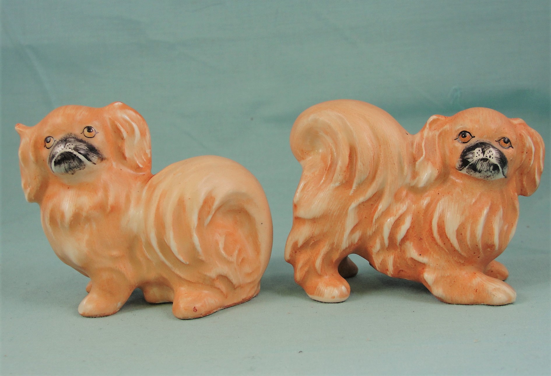 Early Goebel Pekingese Dog Shaker Set