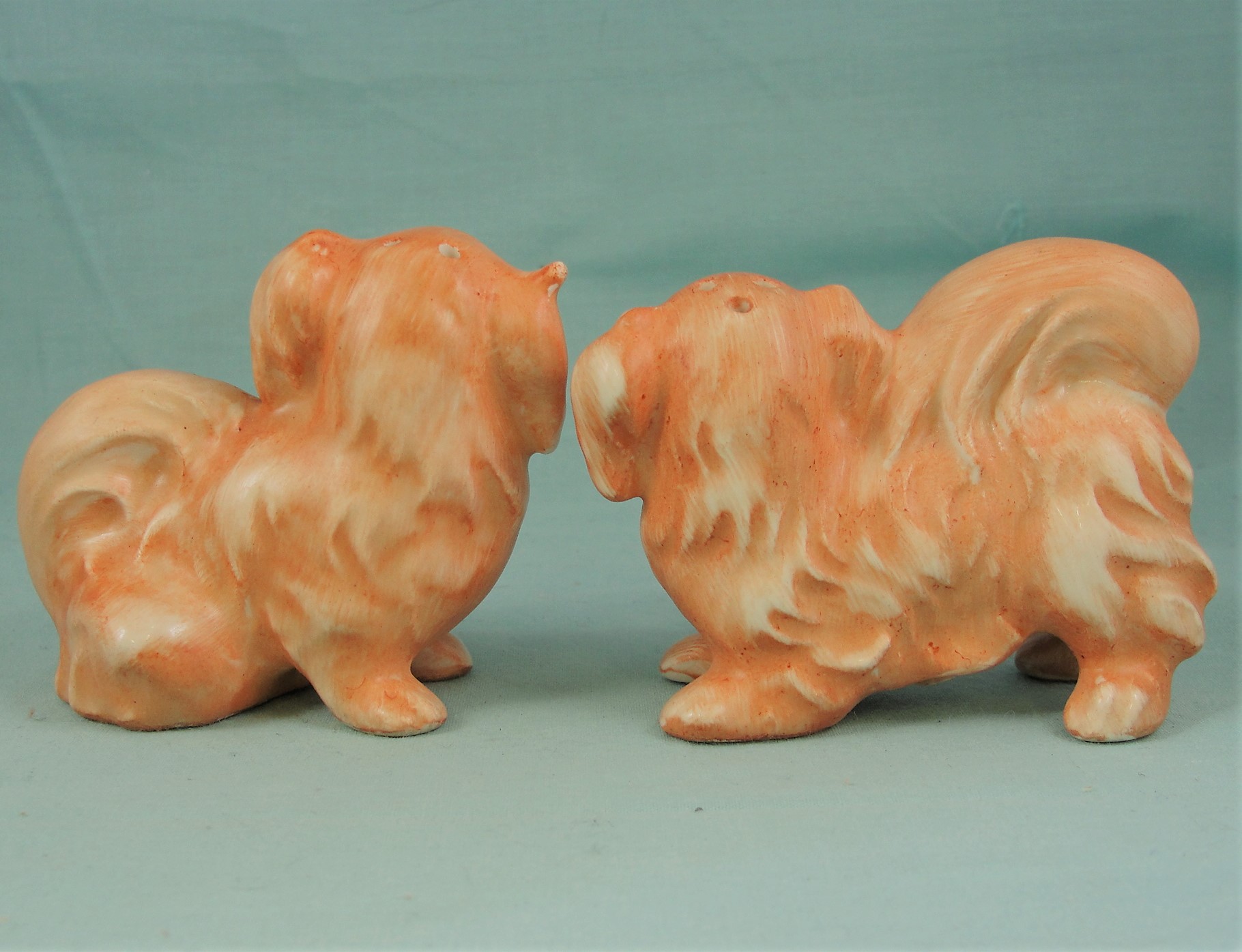 Early Goebel Pekingese Dog Shaker Set