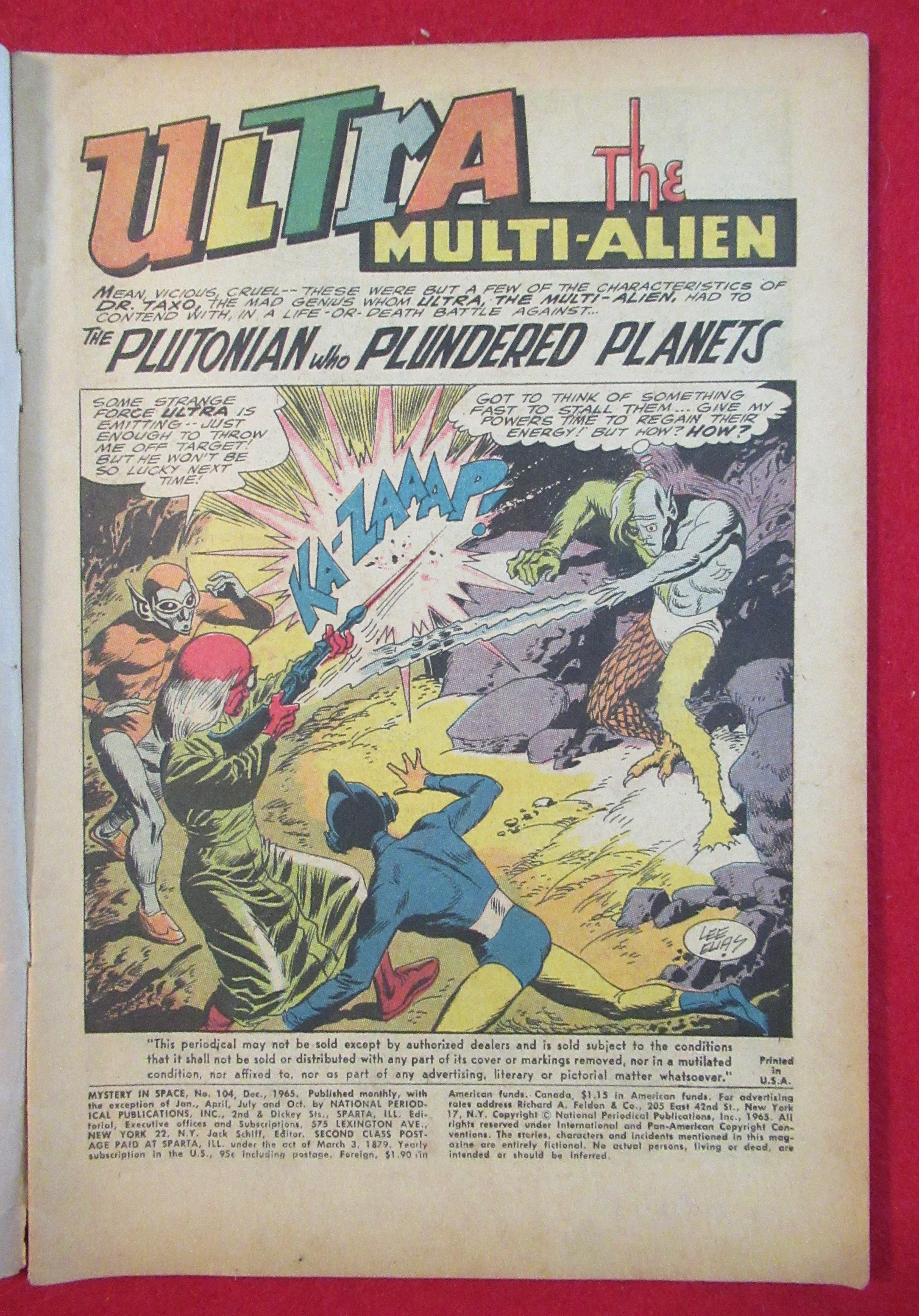 Mystery In Space Comic December 1965 Plutonian