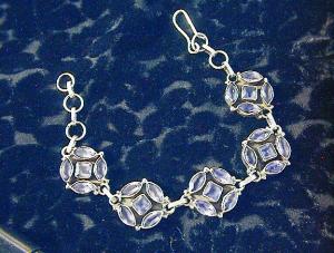 Bracelet Sterling Silver Amethyst Toggle