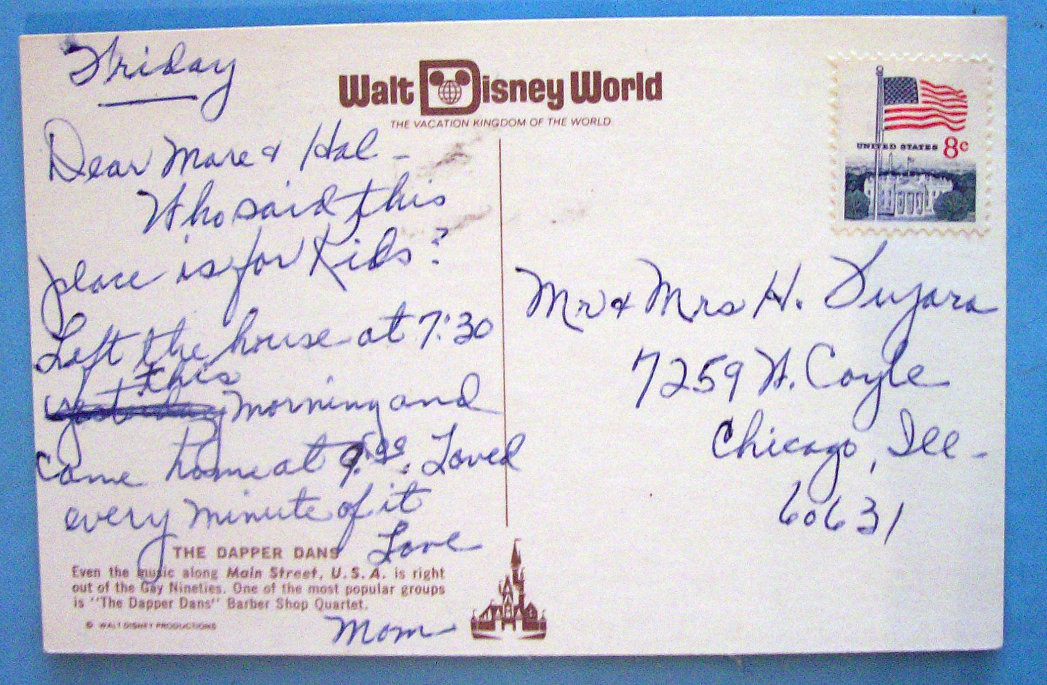 The Dapper Dance Postcard