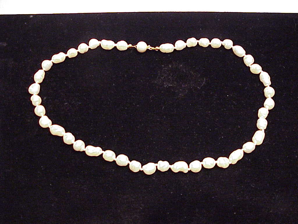 Baroque Or Potato Pearl Choker Necklace