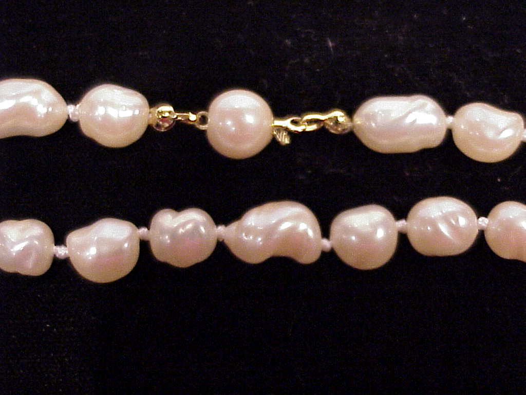 Baroque Or Potato Pearl Choker Necklace