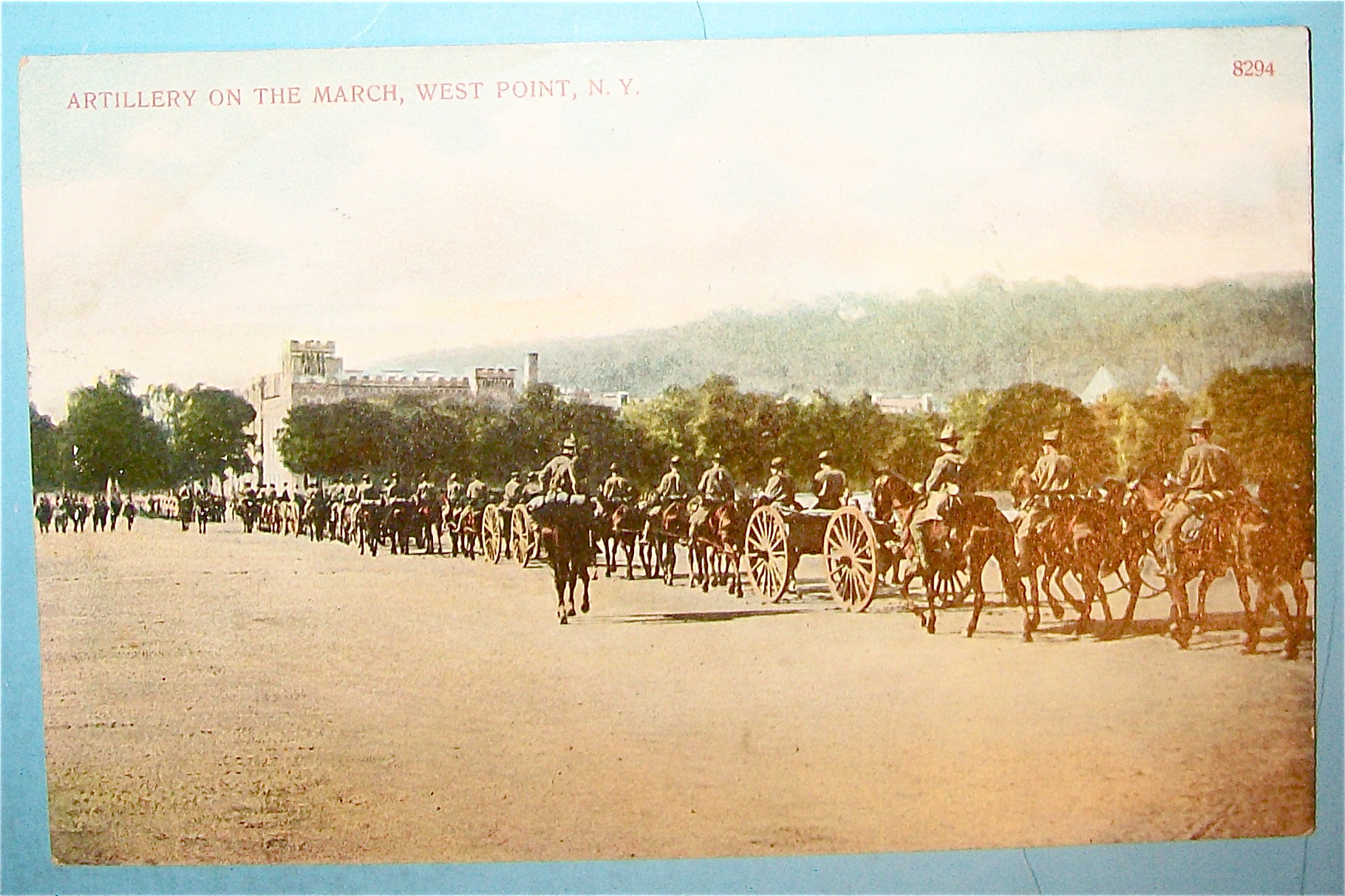 Artillery on The March Postcard-West Point, N.Y.