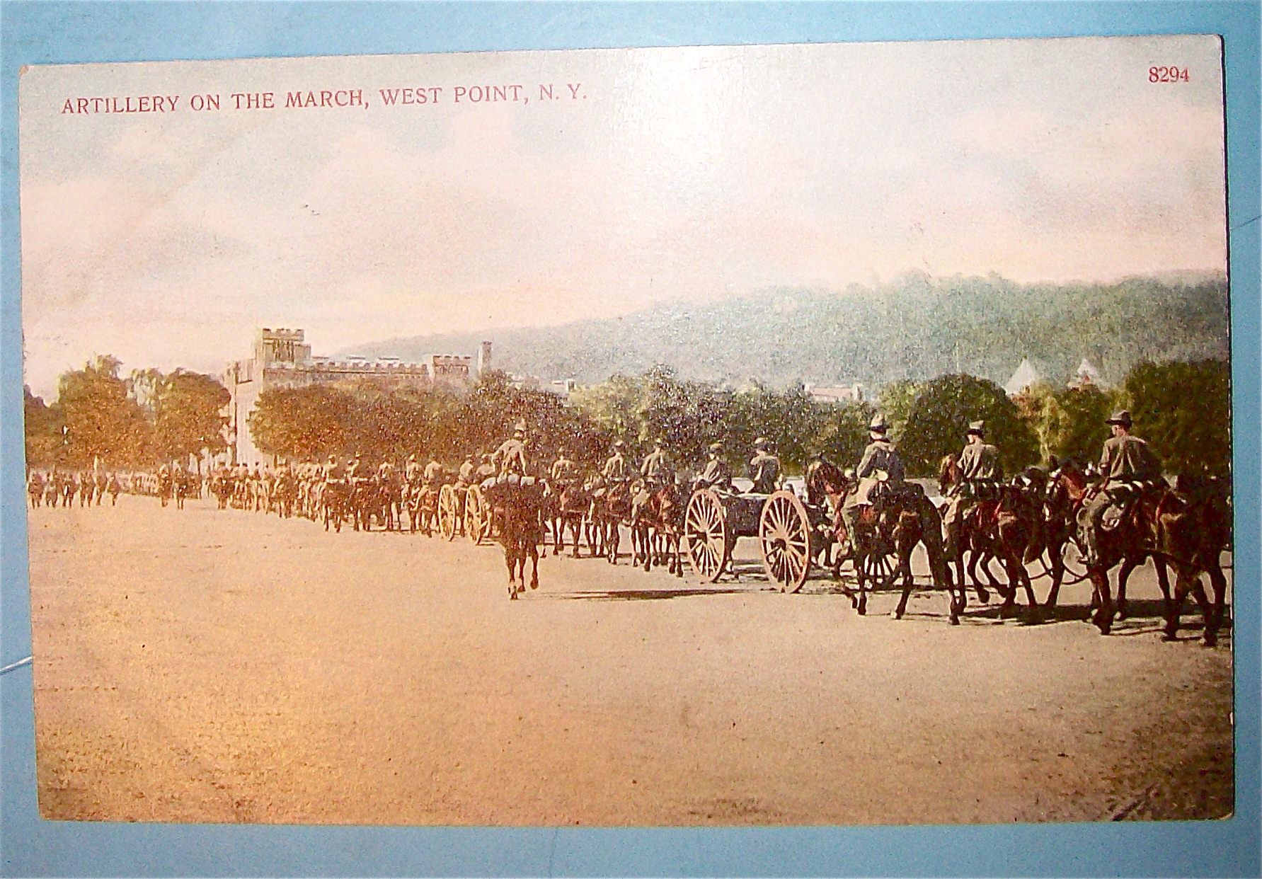 Artillery on The March Postcard-West Point, N.Y.