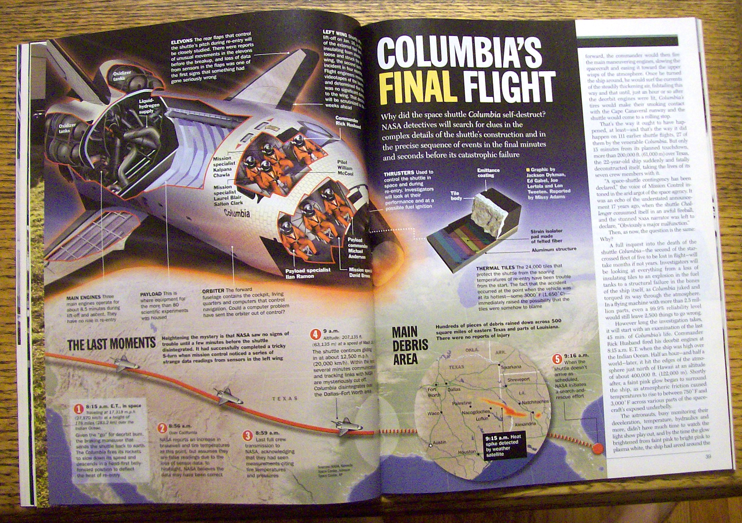 Time Magazine February 10, 2003 The Columbia Is Lost