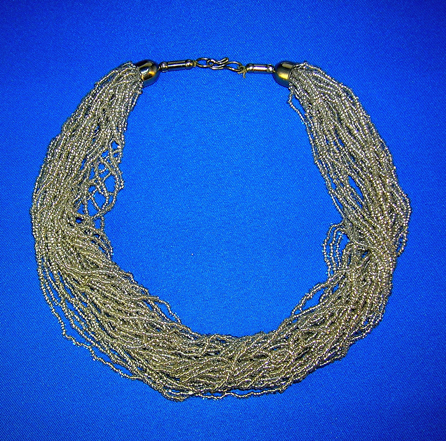 18 Inch 30 Strand Glass Bead Necklace