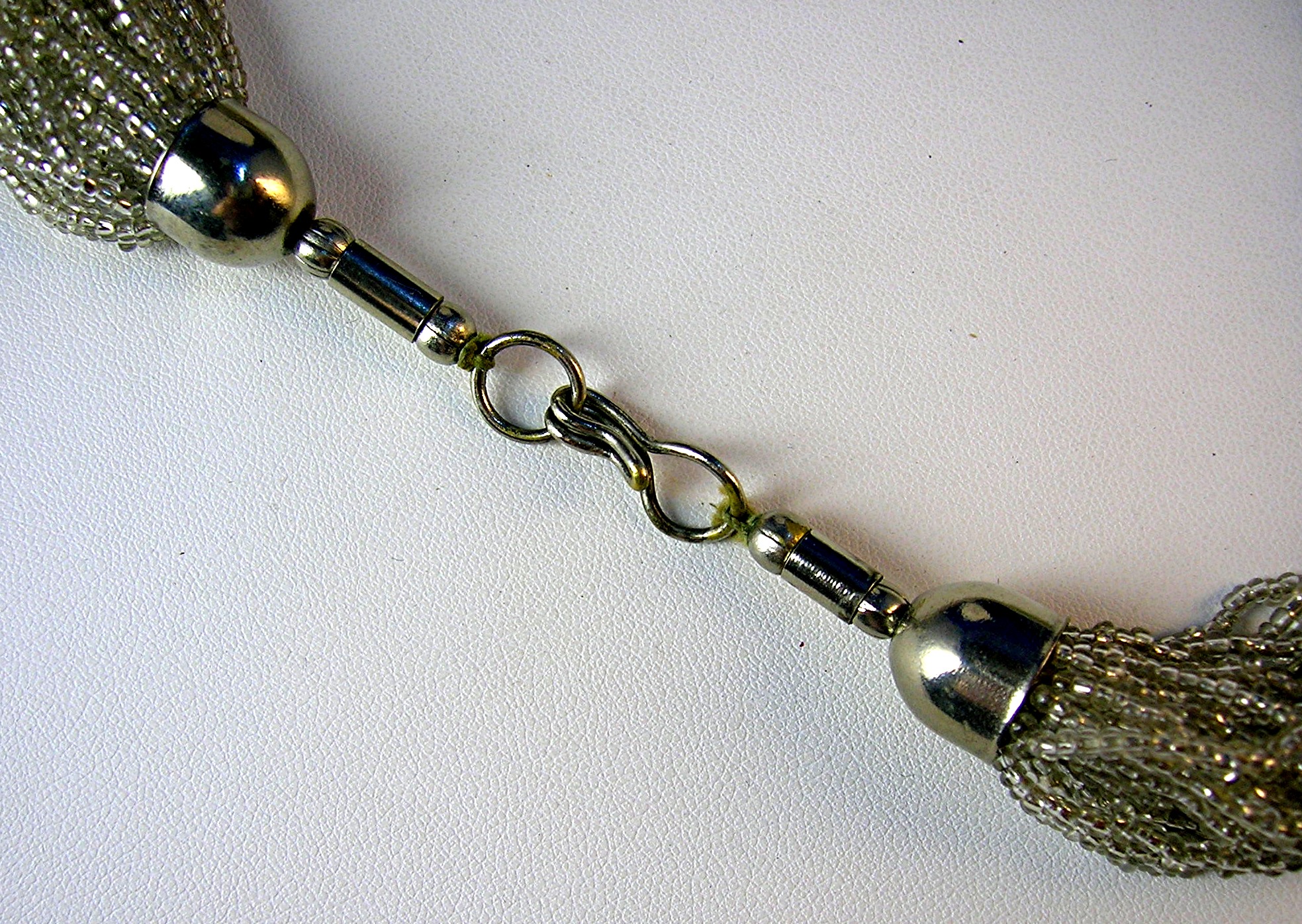 18 Inch 30 Strand Glass Bead Necklace