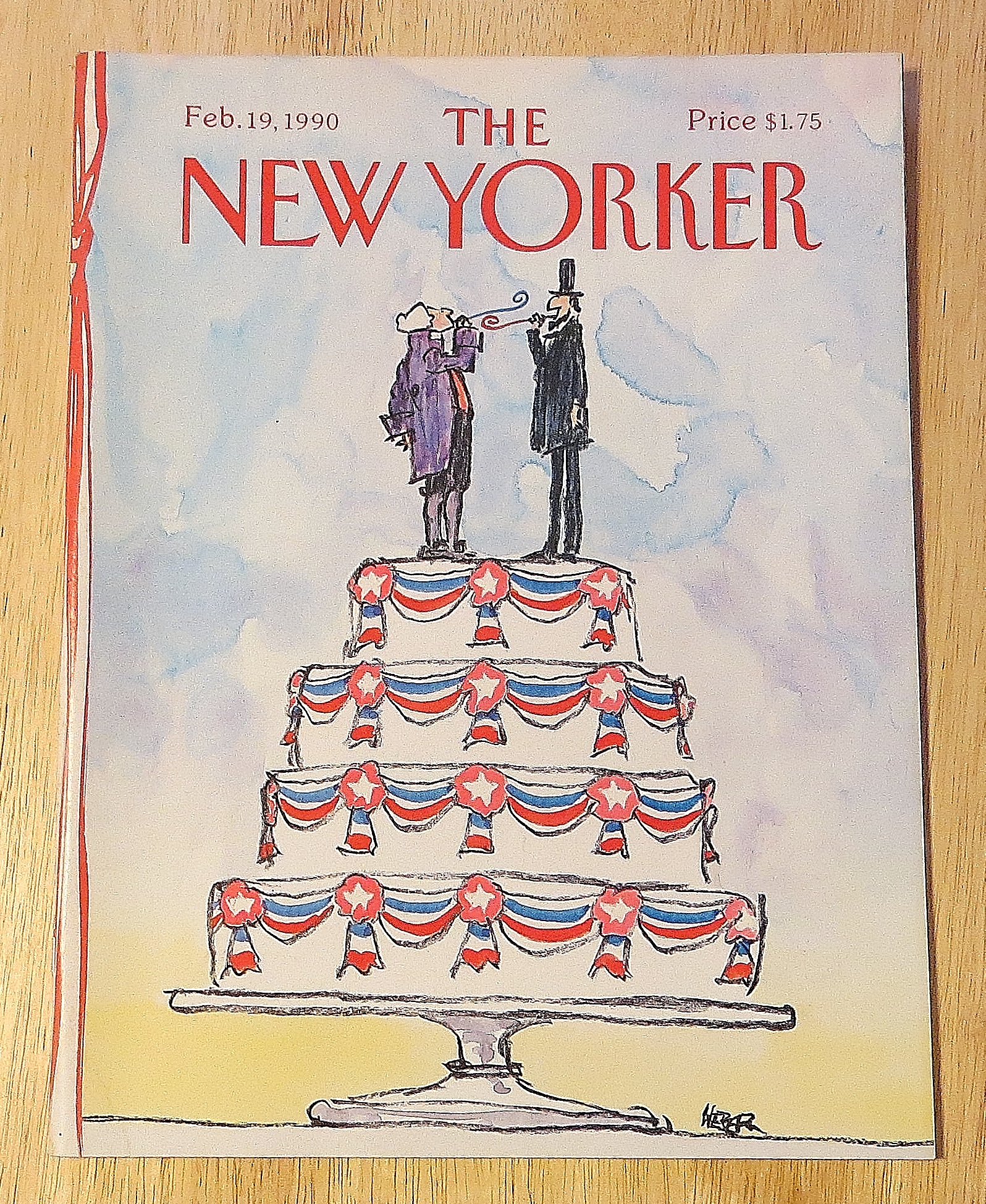 New Yorker Magazine Feb 19, 1990 Washington/Lincoln
