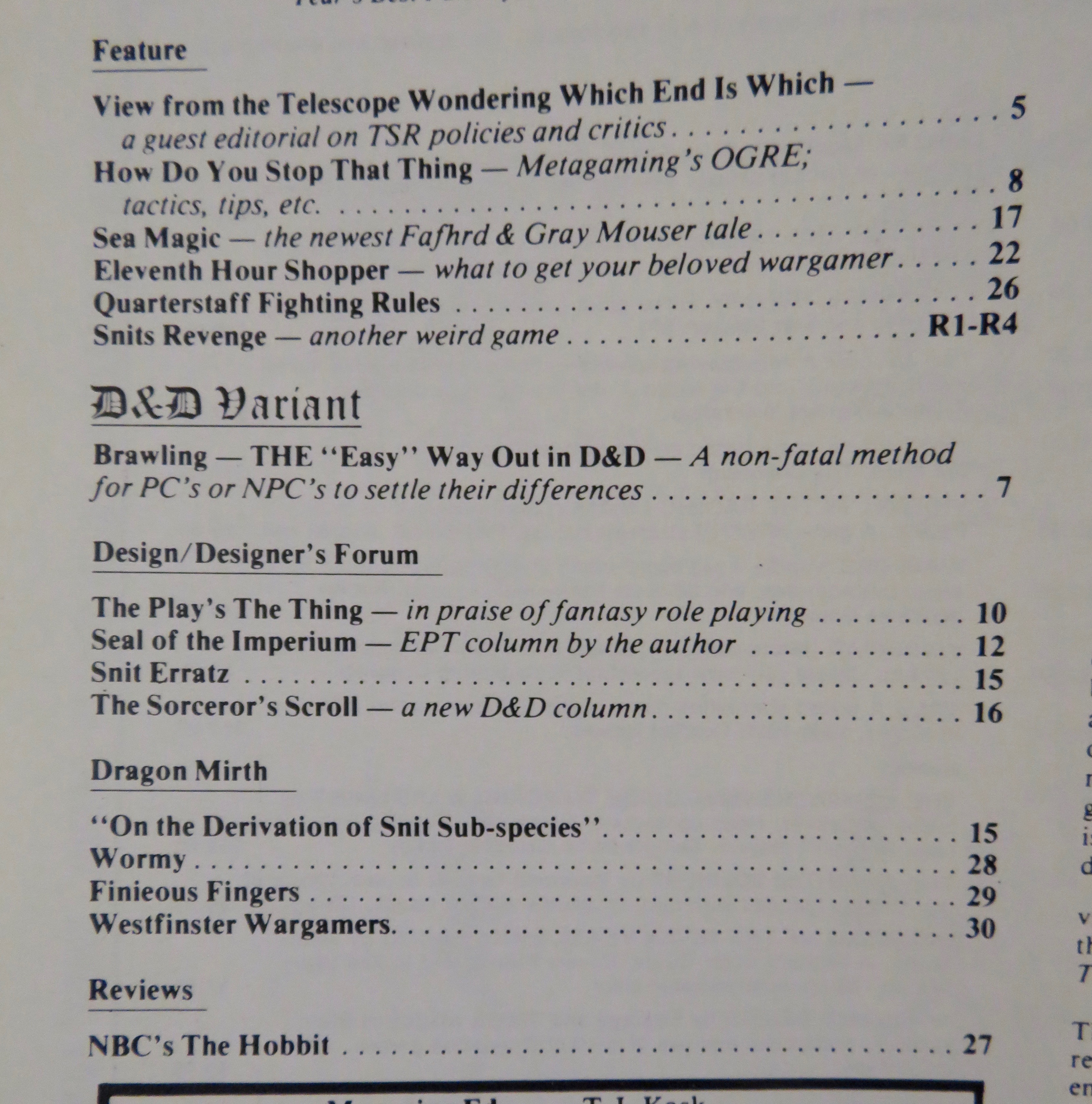 Here Comes The Dragon Magazine #11 December 1977