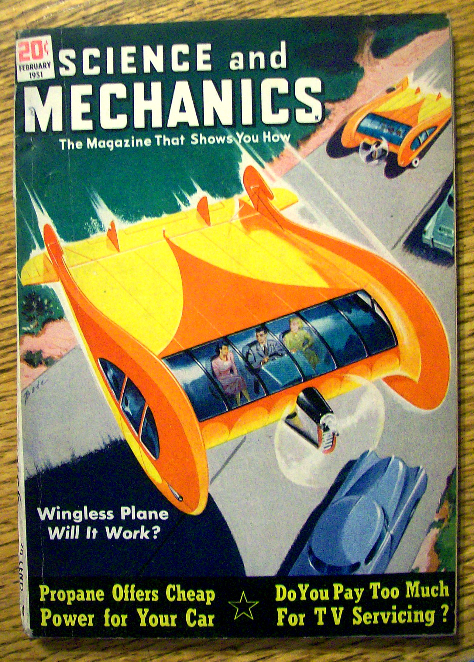Science & Mechanics February 1951 Wingless Plane