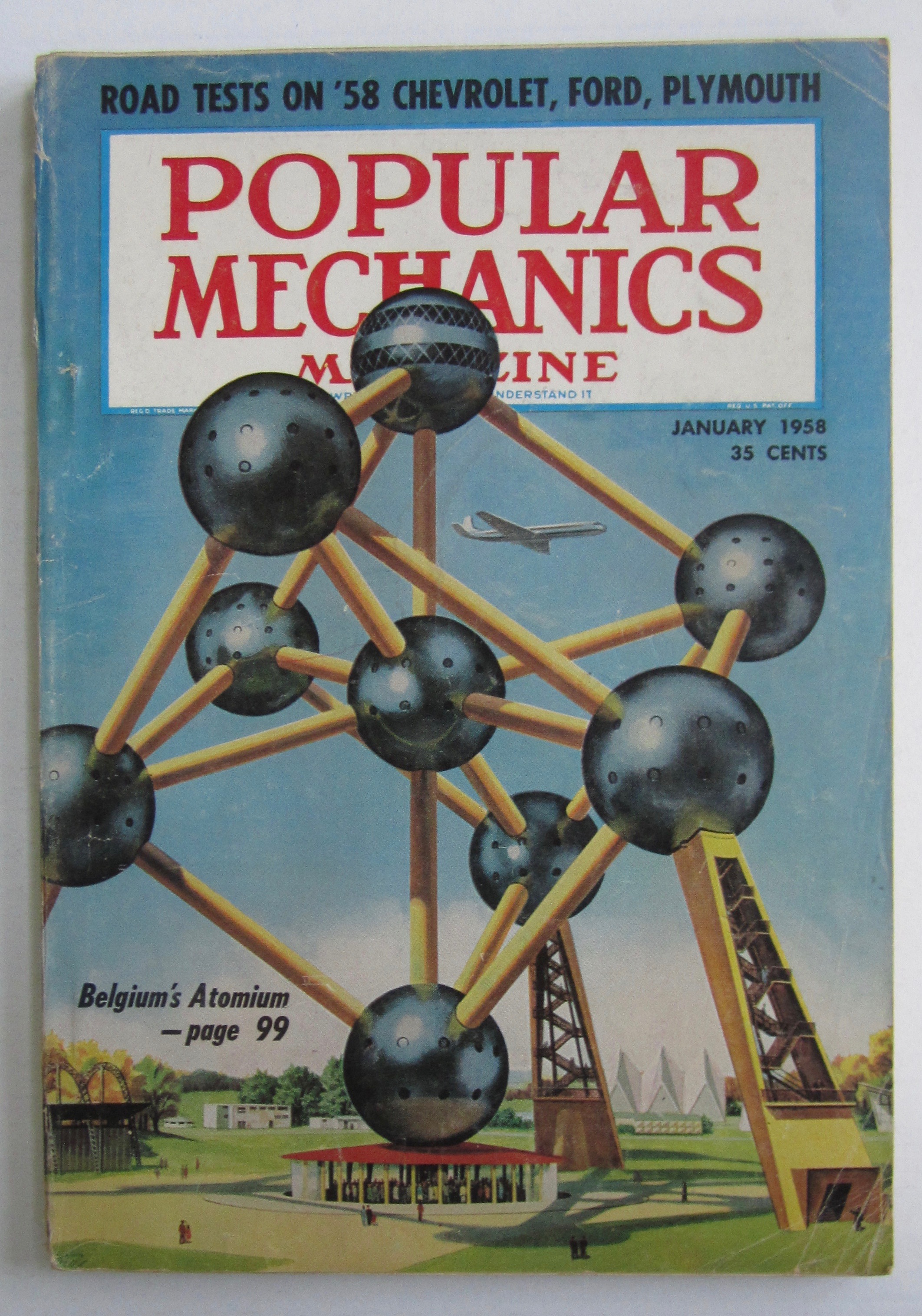 Popular Mechanics-January 1958-Belgium's Atomium