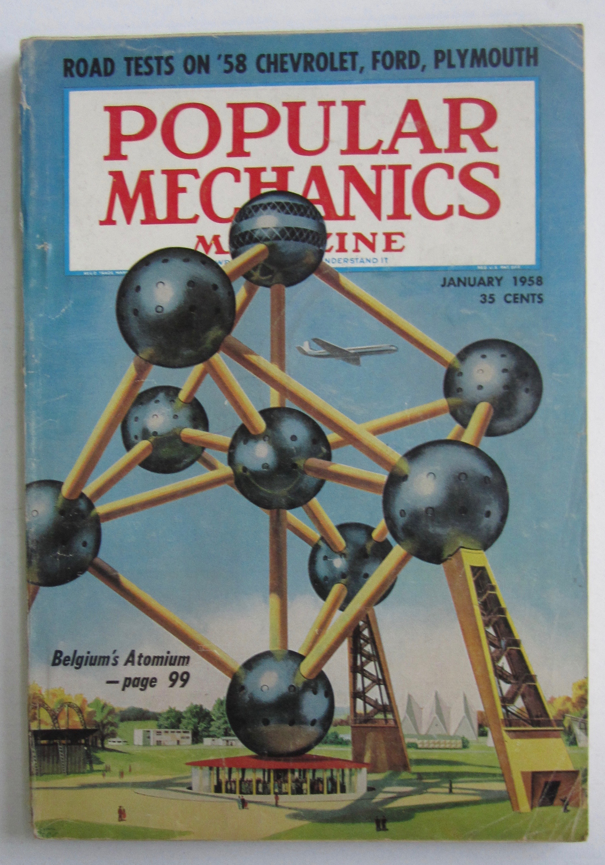 Popular Mechanics-January 1958-Belgium's Atomium