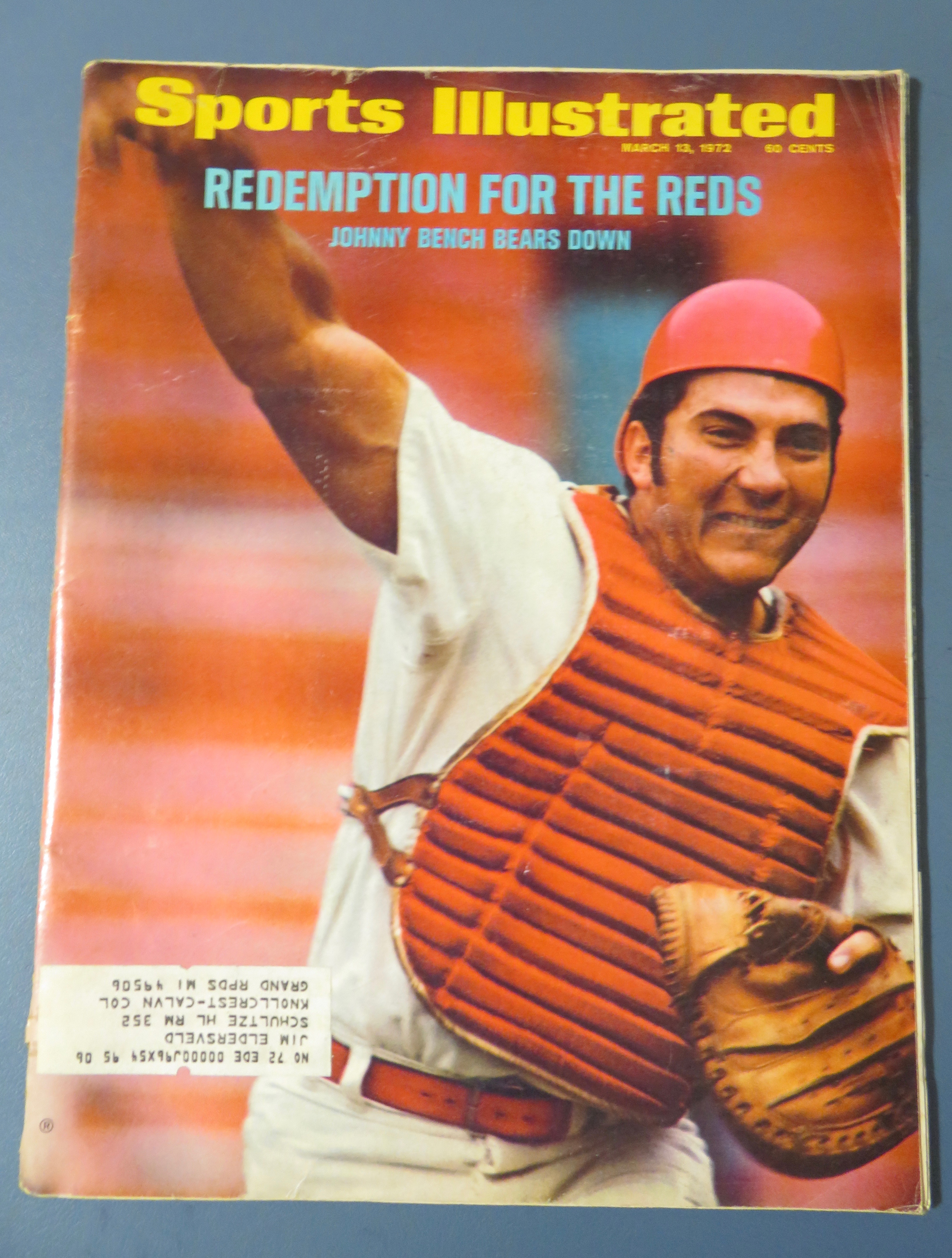 Sports Illustrated Magazine-March 13, 1972-Johnny Bench