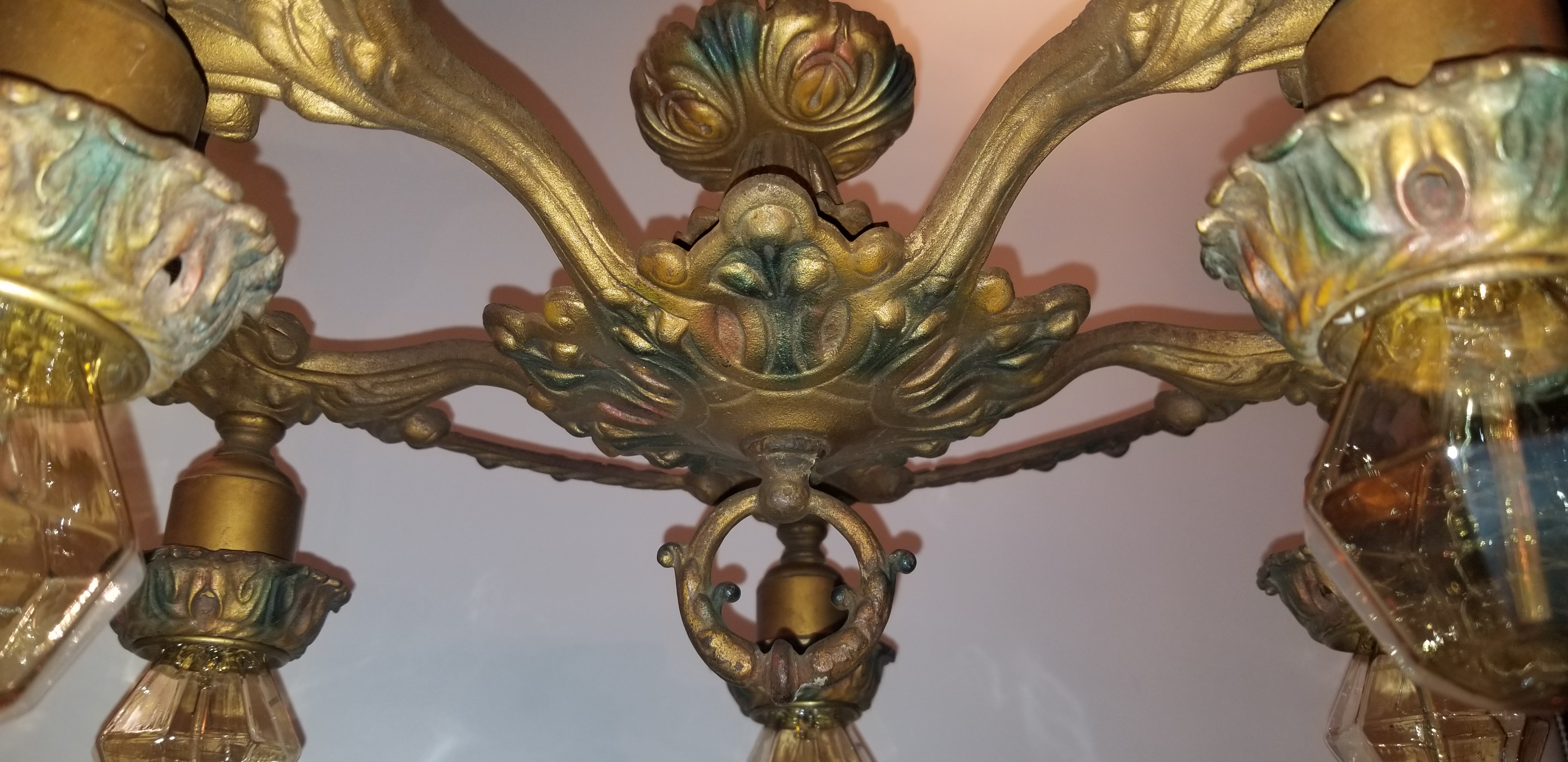 Classic light fixture w/ Edison bulbs  #3830