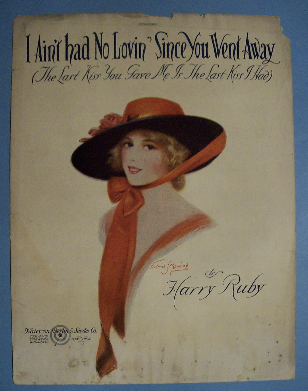 Sheet Music For 1919 I Ain't Had No Lovin"