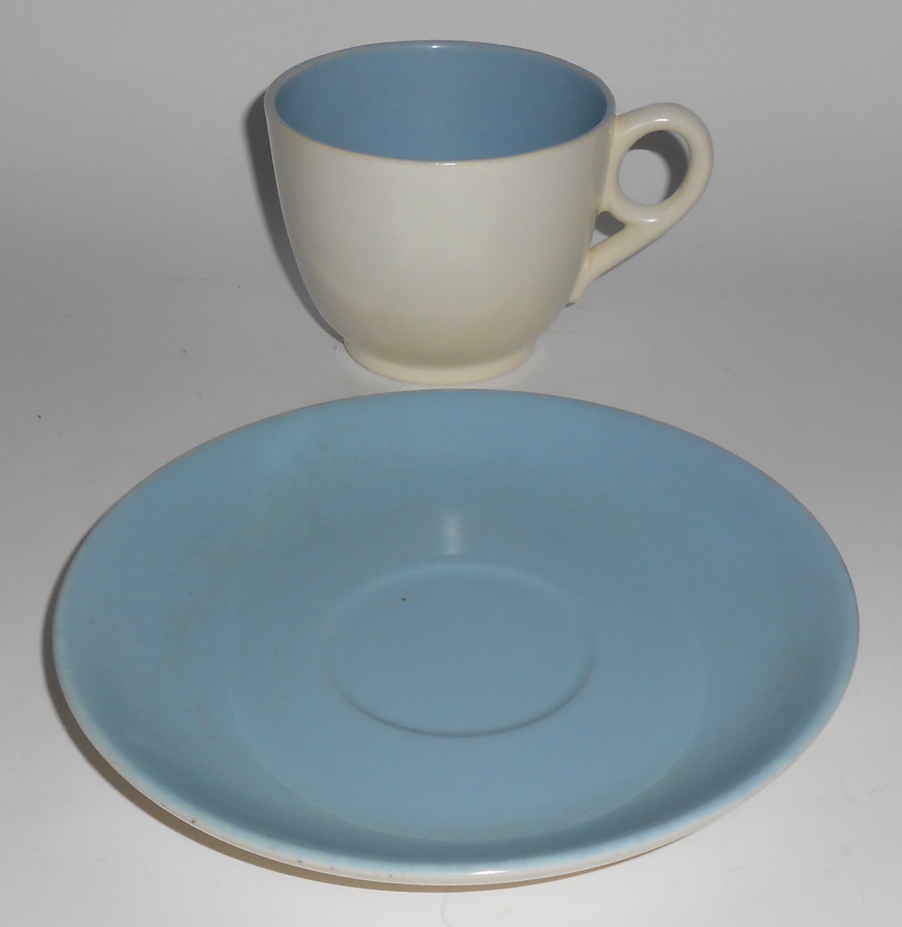 Franciscan Pottery Catalina Rancho Duotone Blue/Ivory C