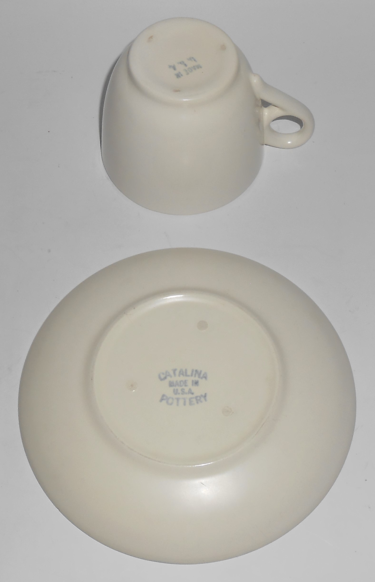 Franciscan Pottery Catalina Rancho Duotone Blue/Ivory C