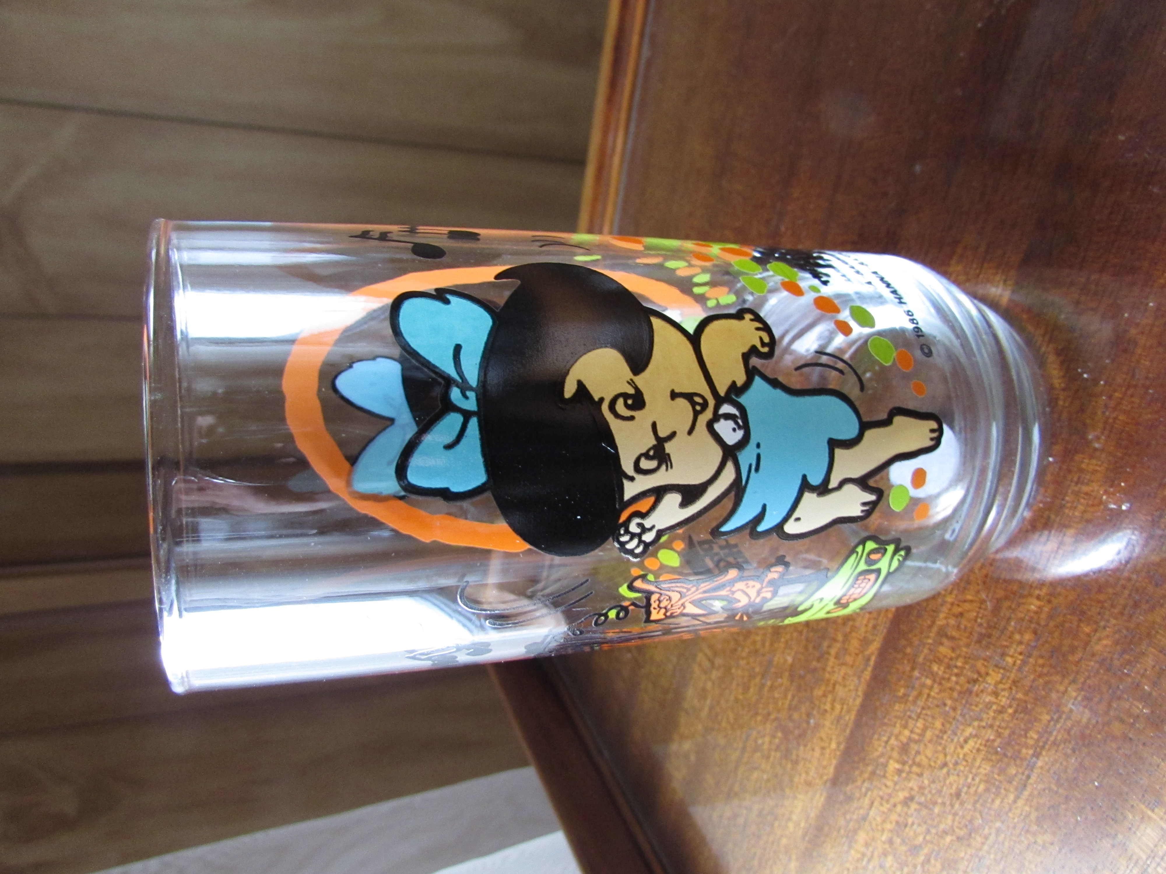 Pizza Hut Glass Betty The Flintsone Kids 1986
