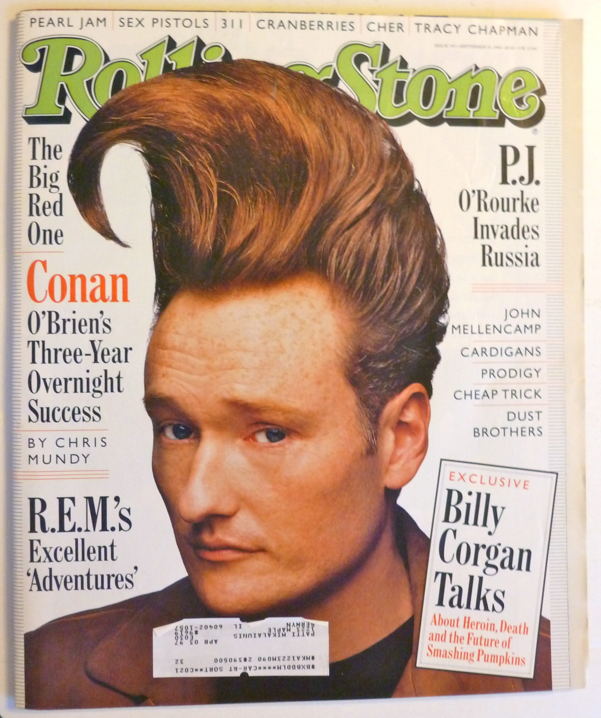 Rolling Stone Magazine September 19, 1996 Conan