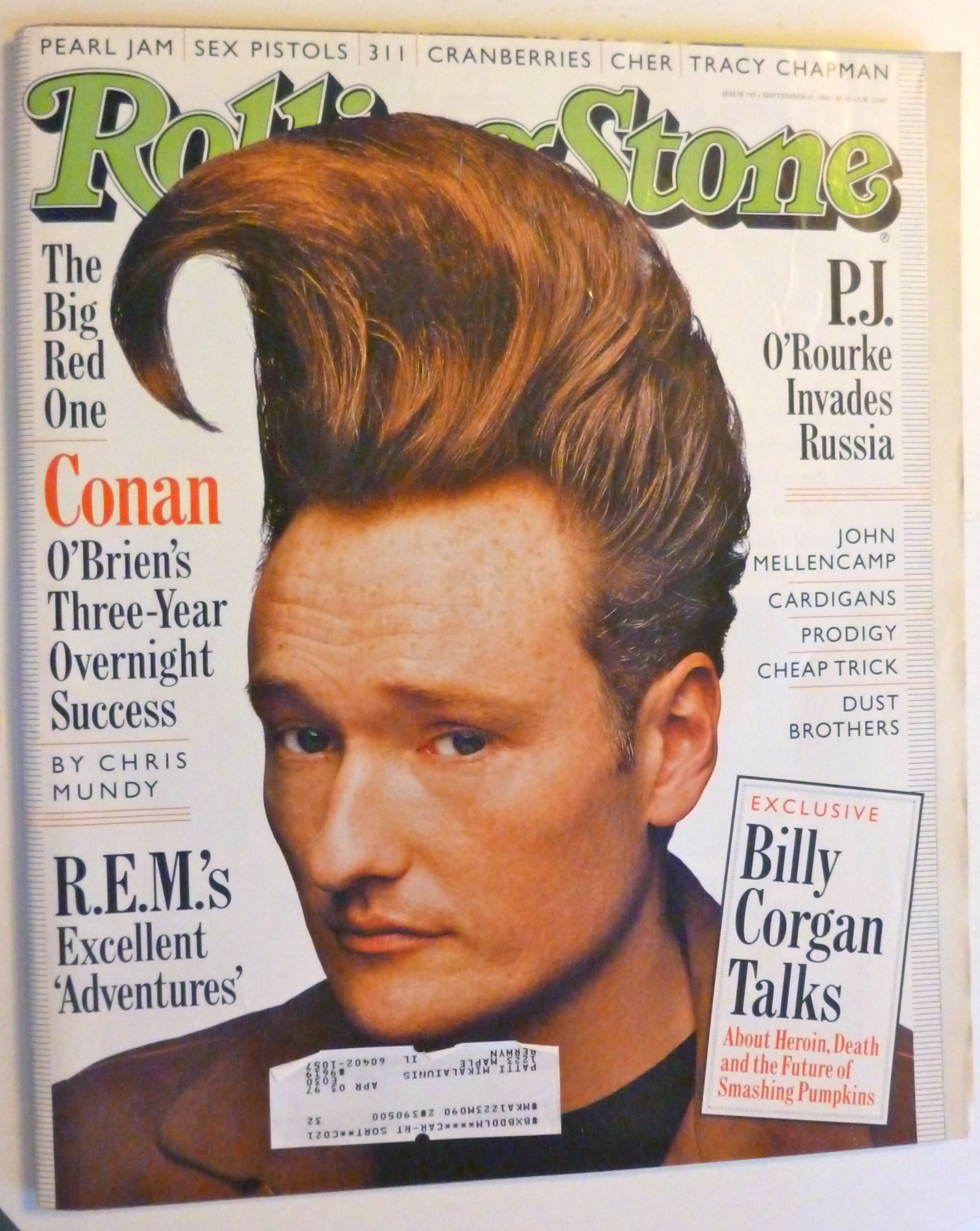 Rolling Stone Magazine September 19, 1996 Conan