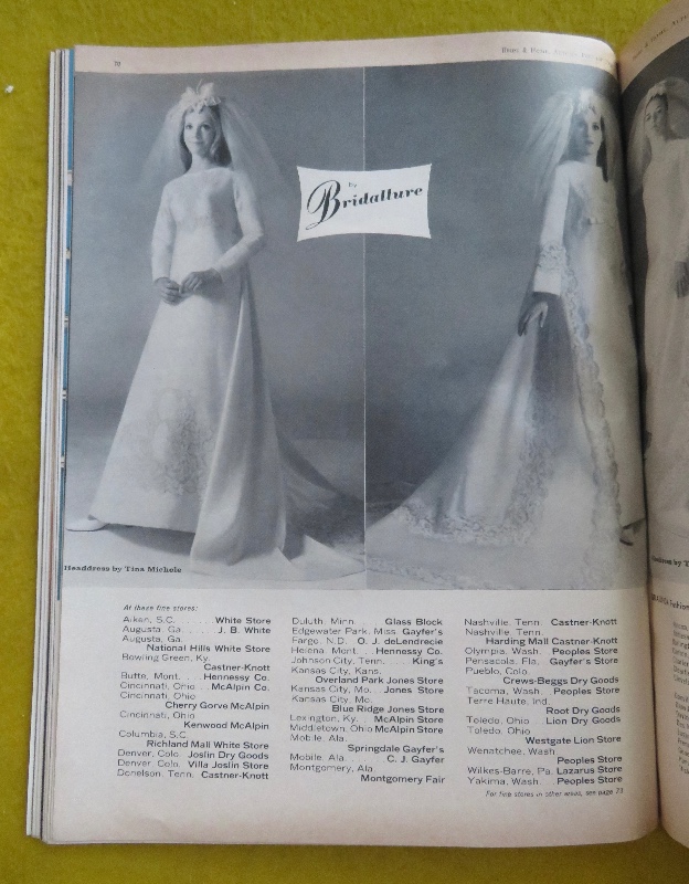 Bride & Home Magazine Autumn 1968 Wedding Dresses