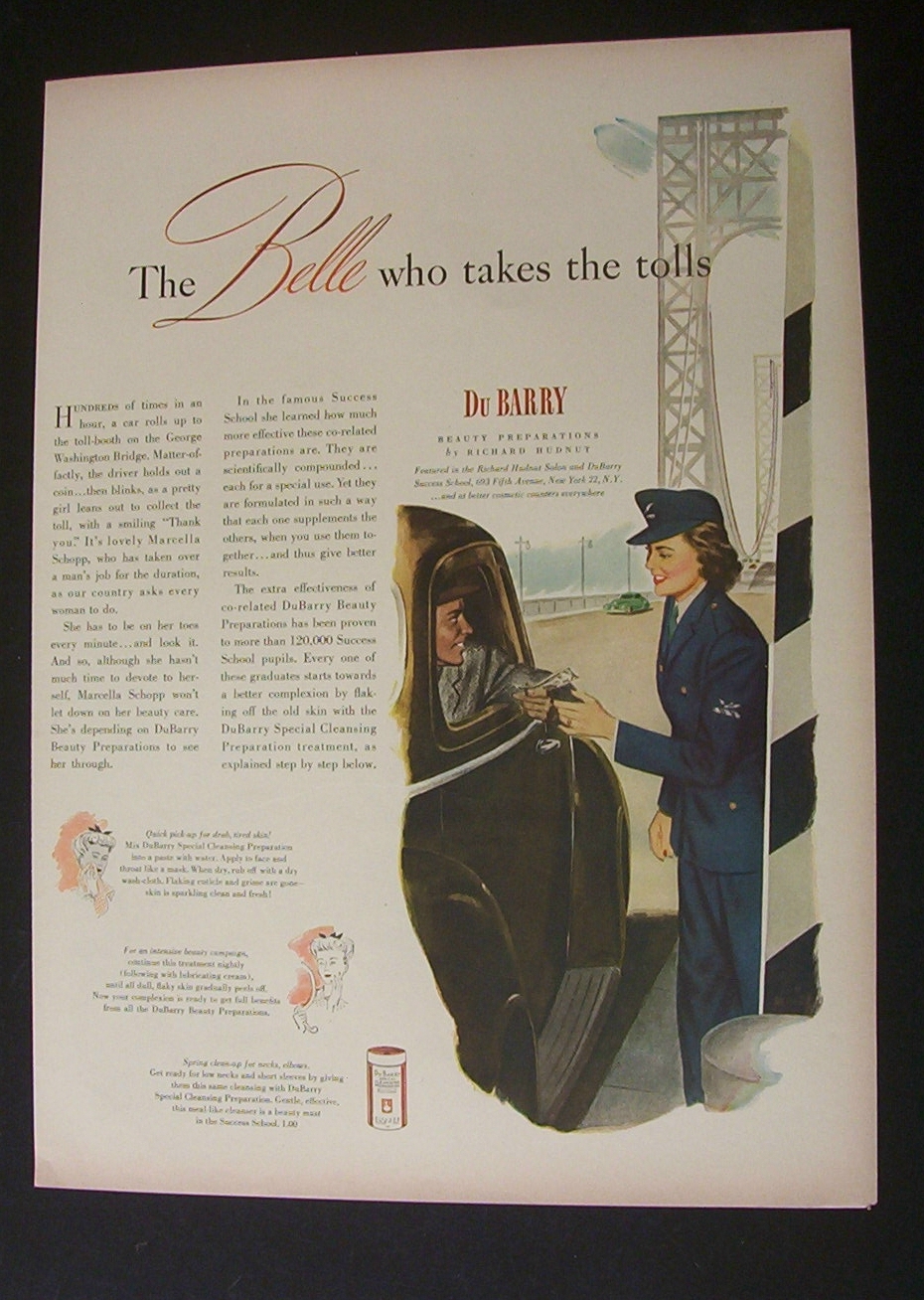 1944 Dual Ad: Old Gold Cigarettes & Du Barry