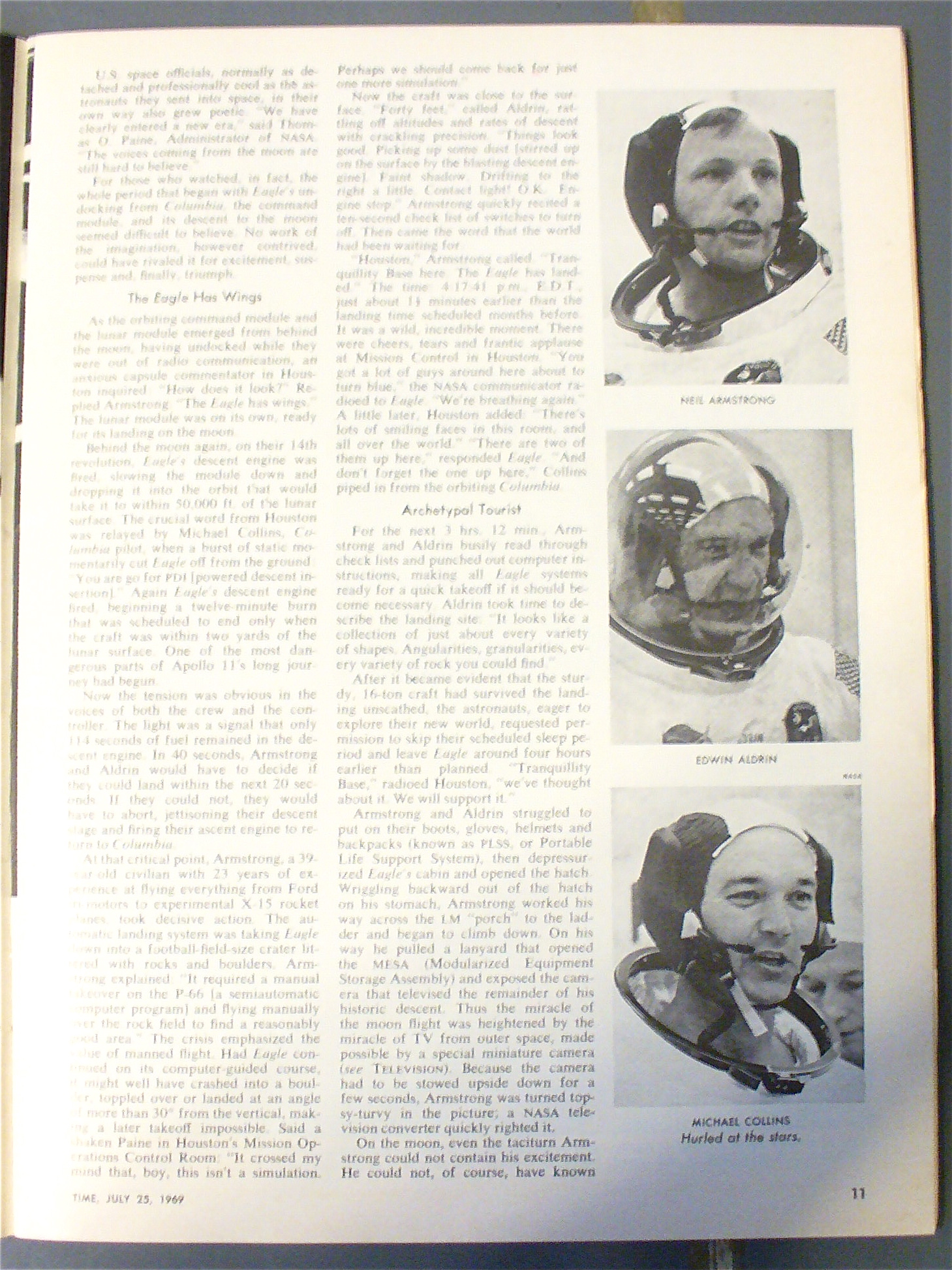 Time Magazine-July 25, 1969 -Man On The Moon