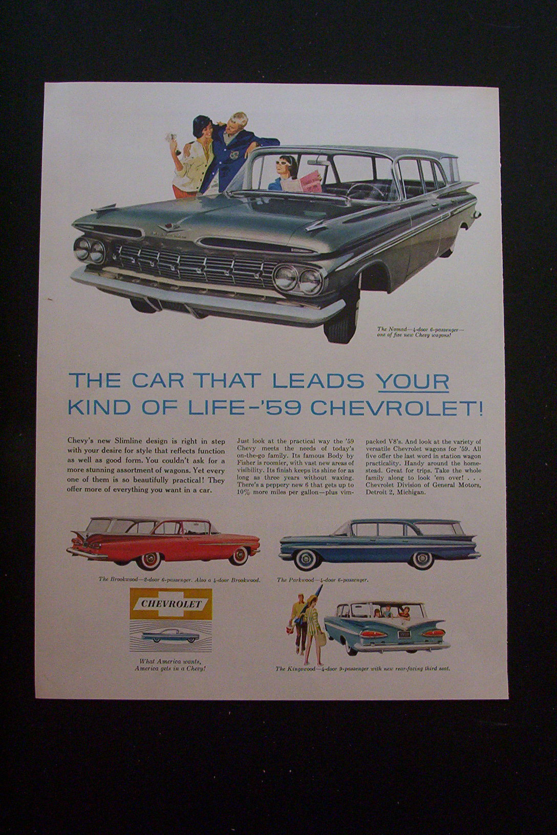 1959 Chevrolet with 4 Different Chevy Models