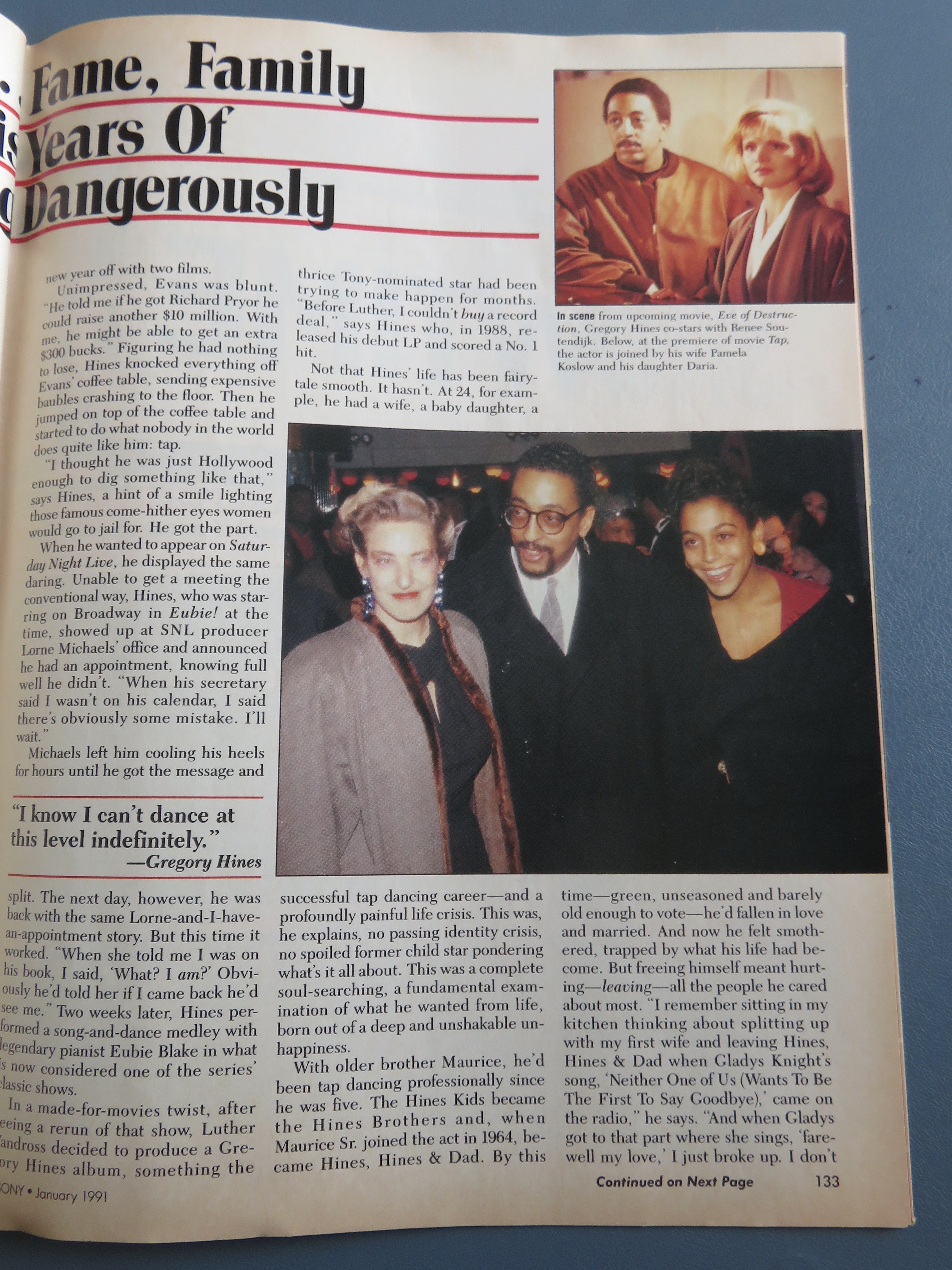 Ebony Magazine January 1991 Robin Givens & Greg Hines