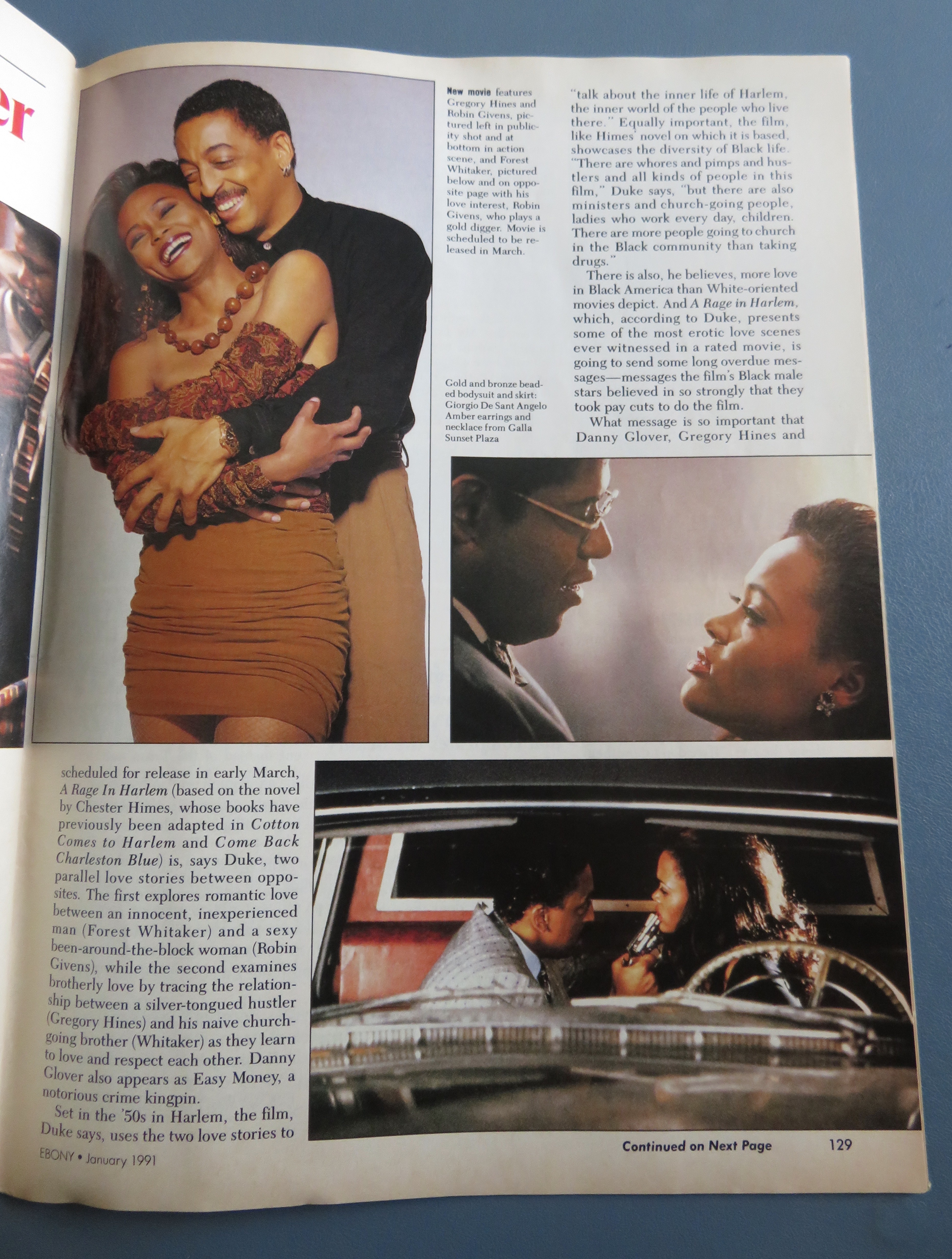 Ebony Magazine January 1991 Robin Givens & Greg Hines
