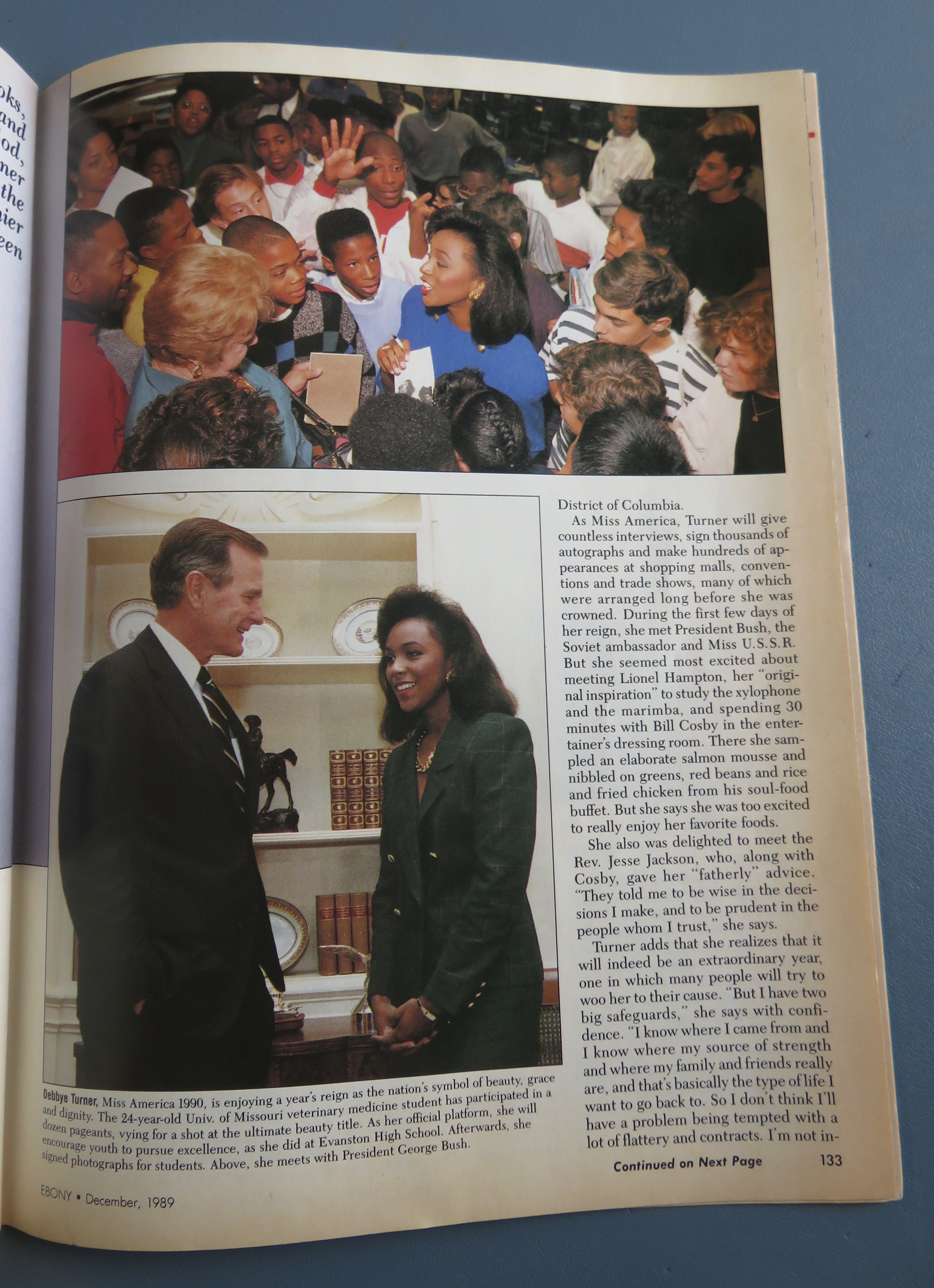 Ebony Magazine December 1989 Miss America