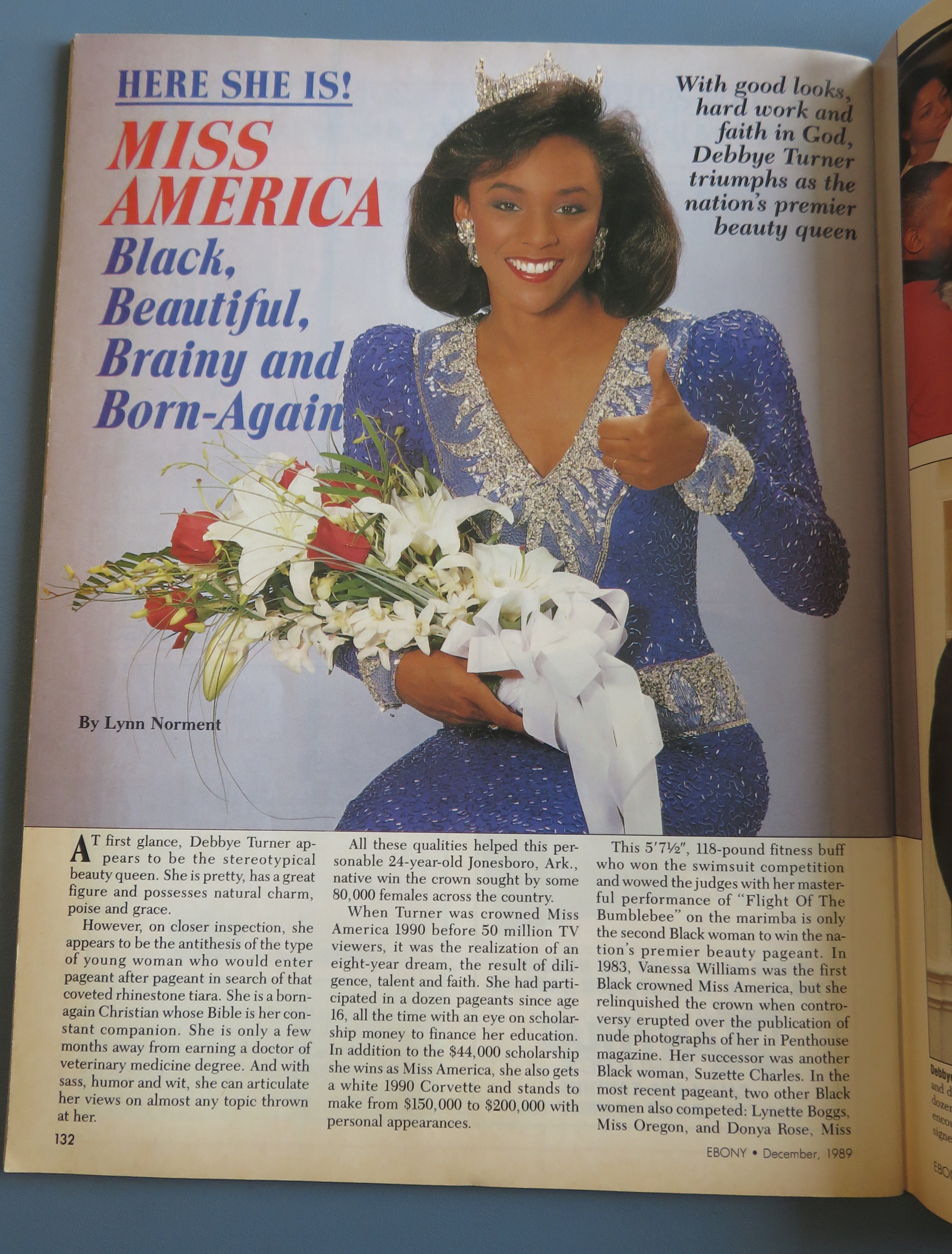 Ebony Magazine December 1989 Miss America