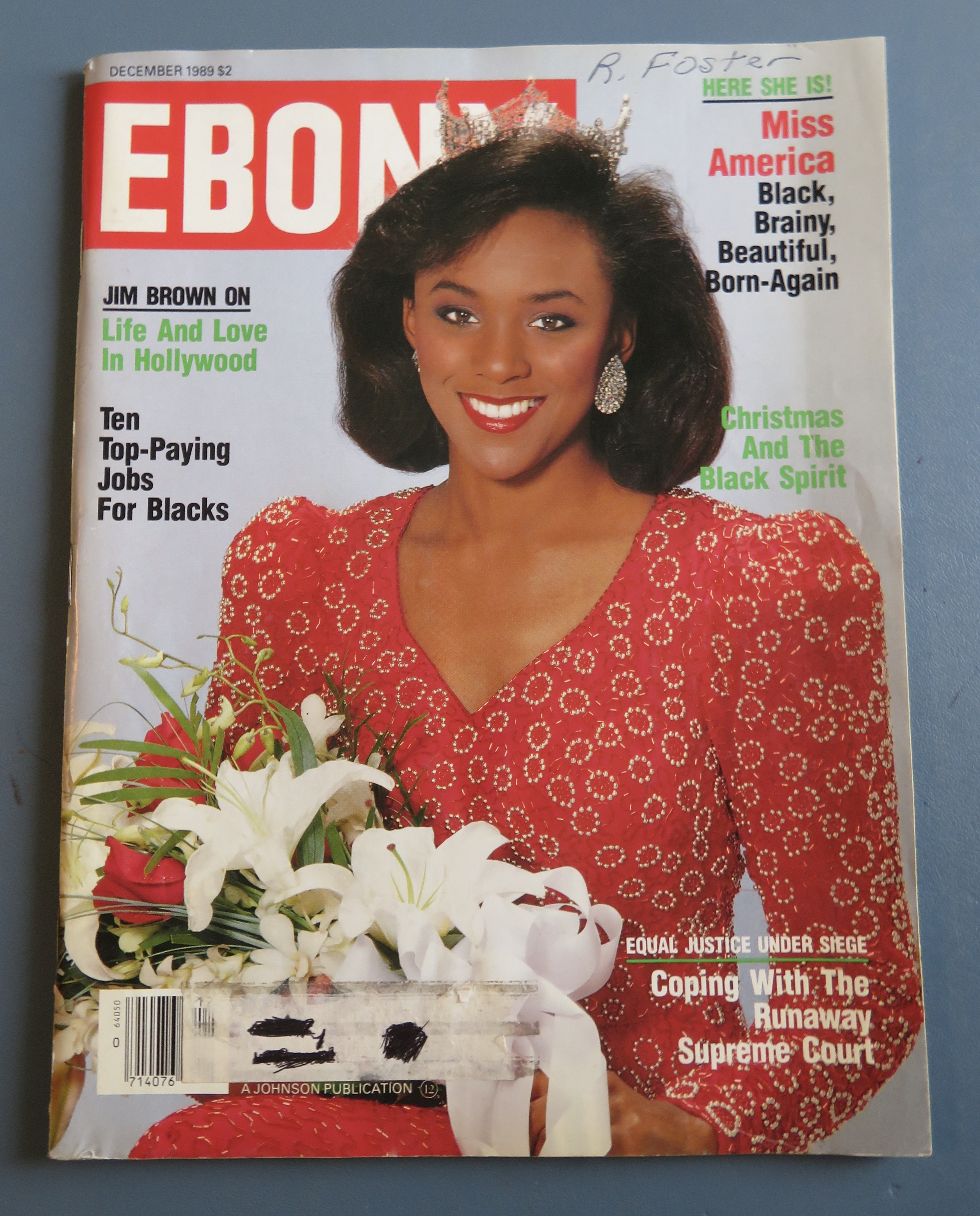 Ebony Magazine December 1989 Miss America