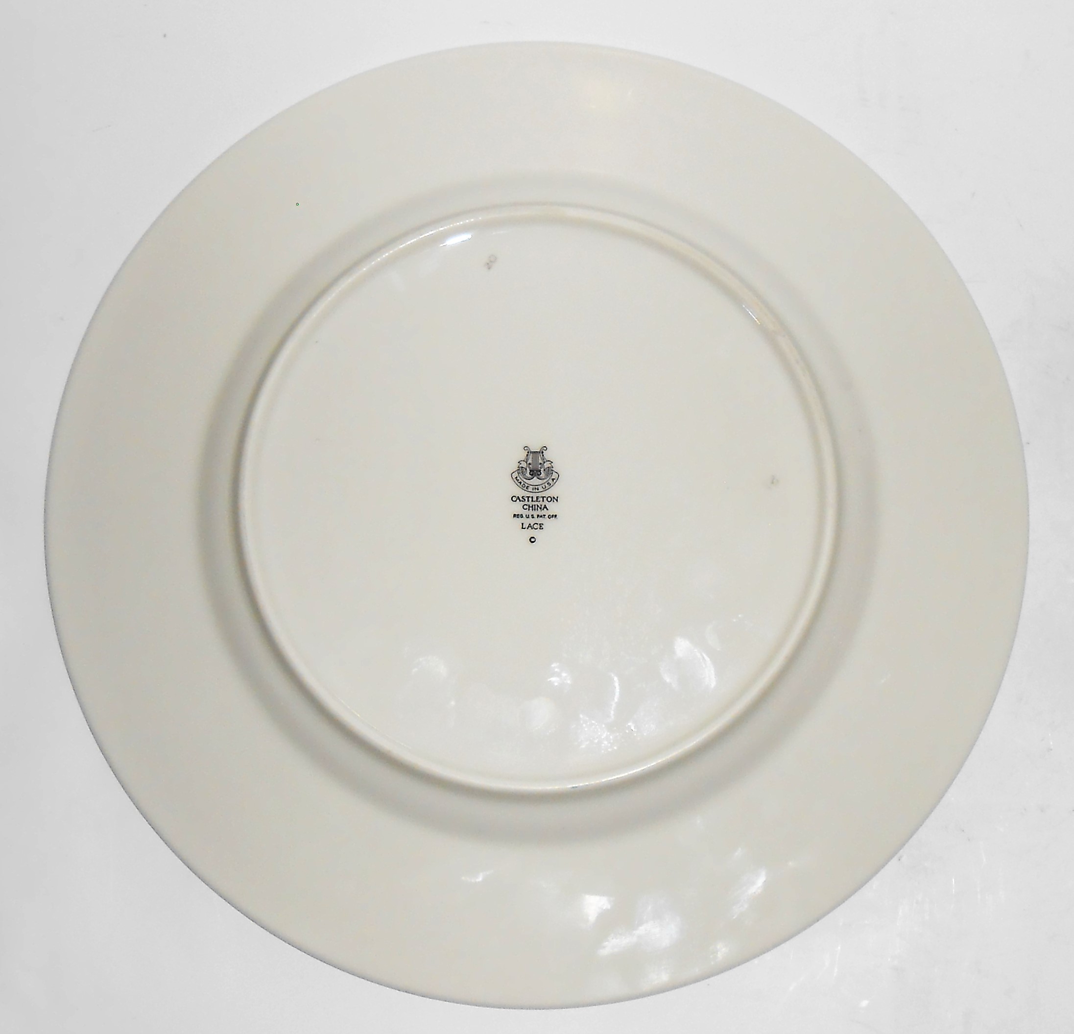 Castleton Fine China Lace Platinum Dinner Plate