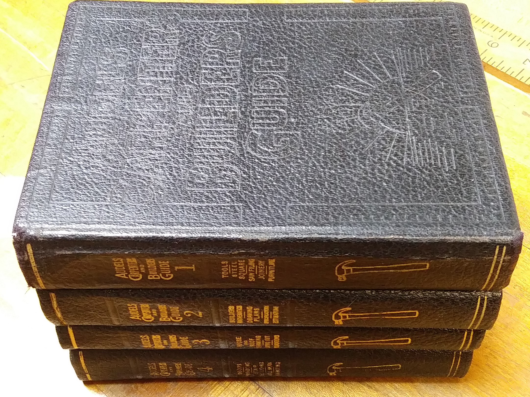 Audels Carpenters & Builders Guide 4 Vol 1948
