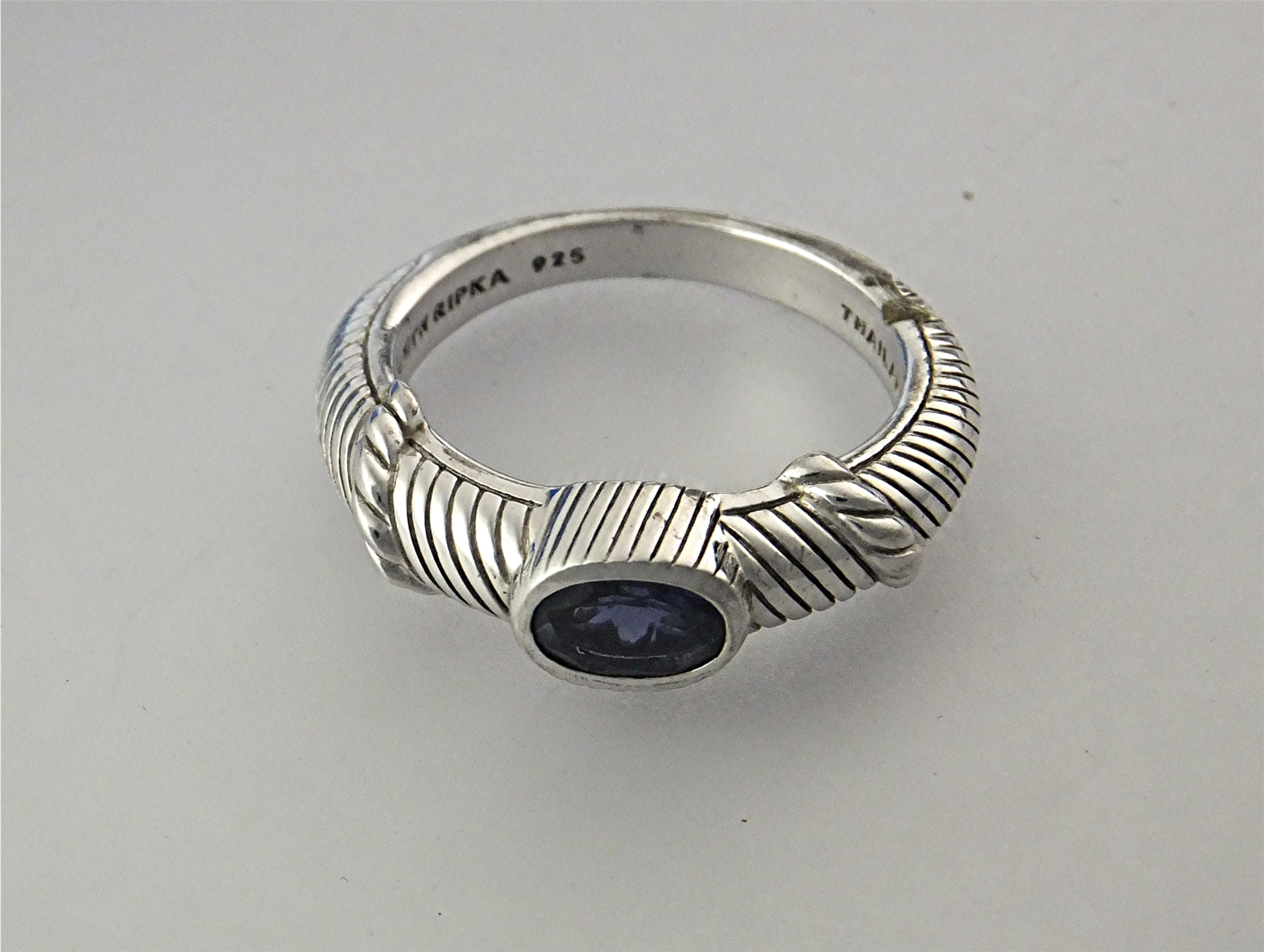 Ring Sterling Silver Iolite Judith Ripka Thailand