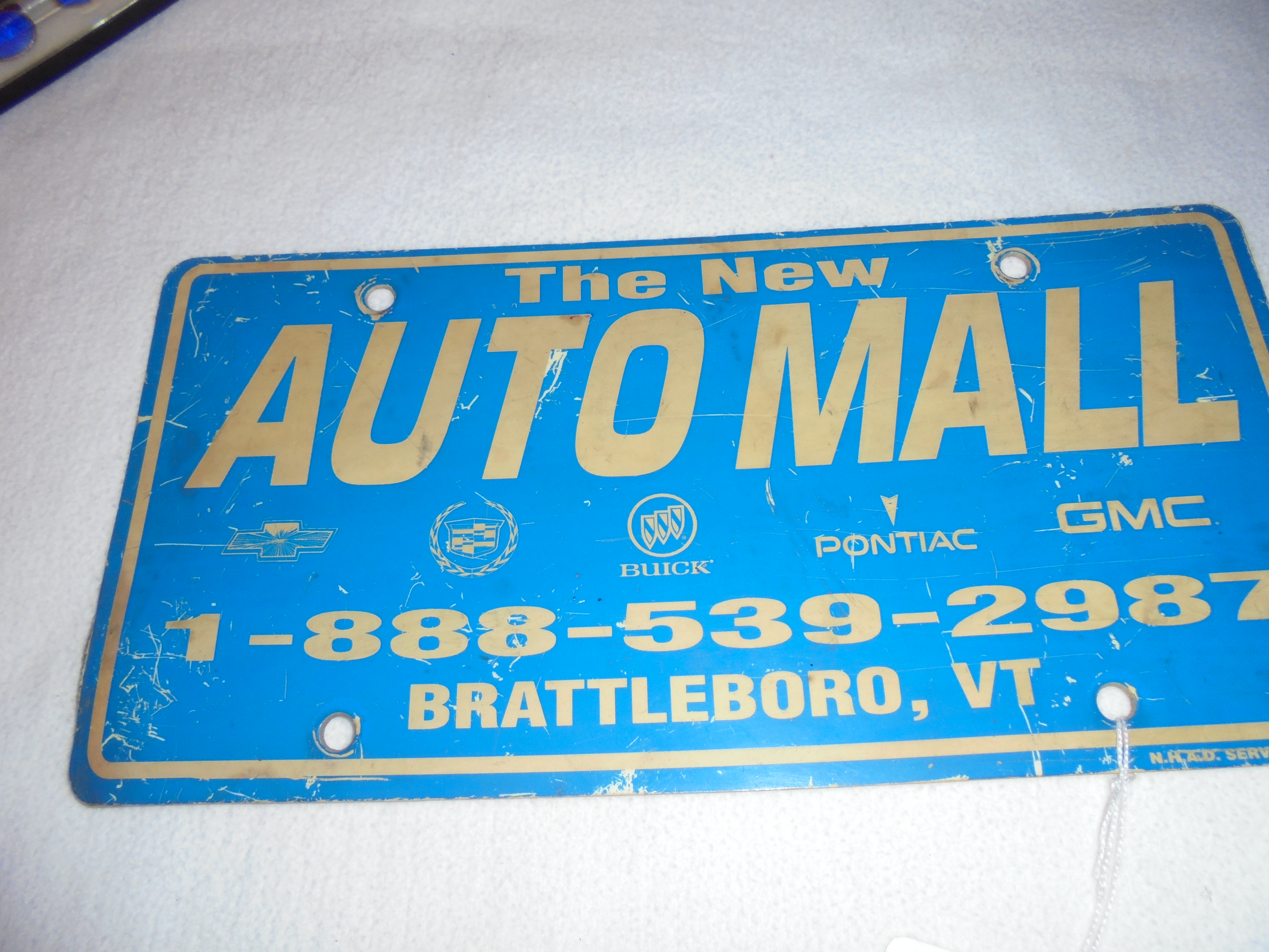 Auto Mall License Plate Advertising