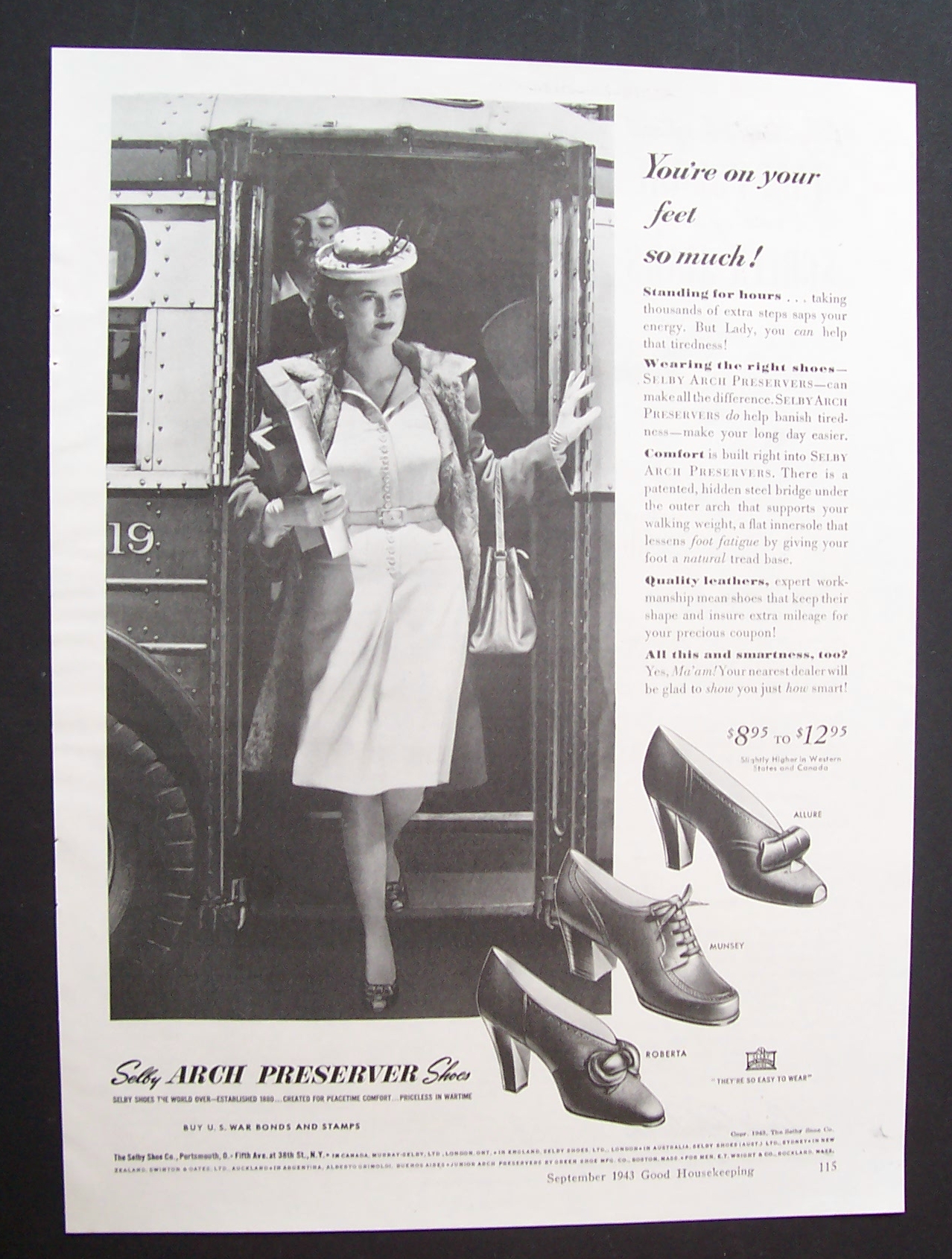 1943  Selby  Arch  Preserver  Shoes