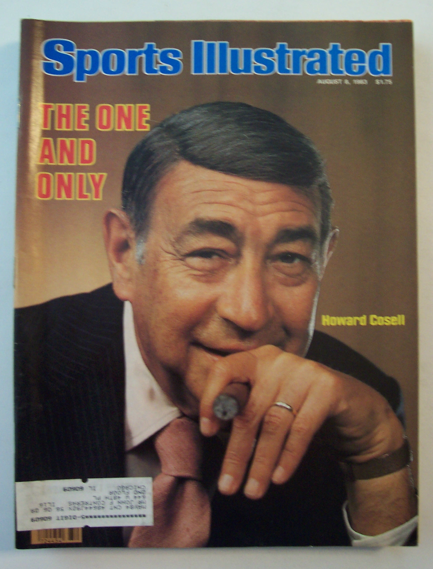 Sports Illustrated August 8, 1983 Howard Cosell