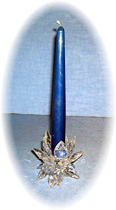 Beautiful Swarovsky Type Petal Candleholder