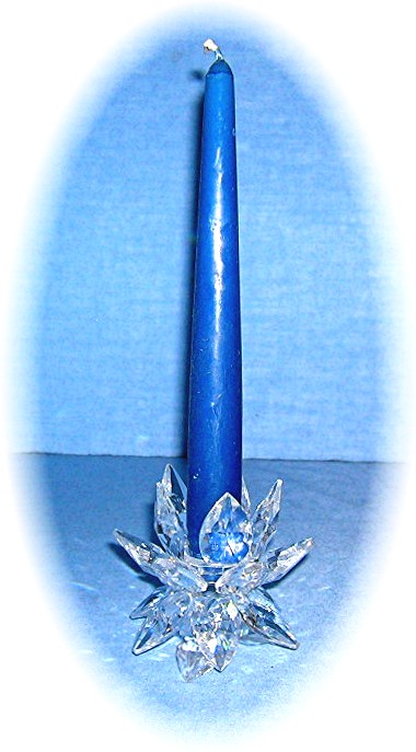 Beautiful Swarovsky Type Petal Candleholder