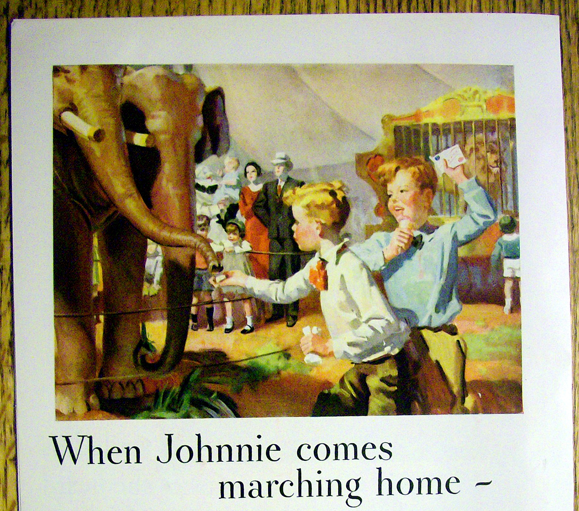 1931 P & G The White Naptha Soap w/Boy & Elephant