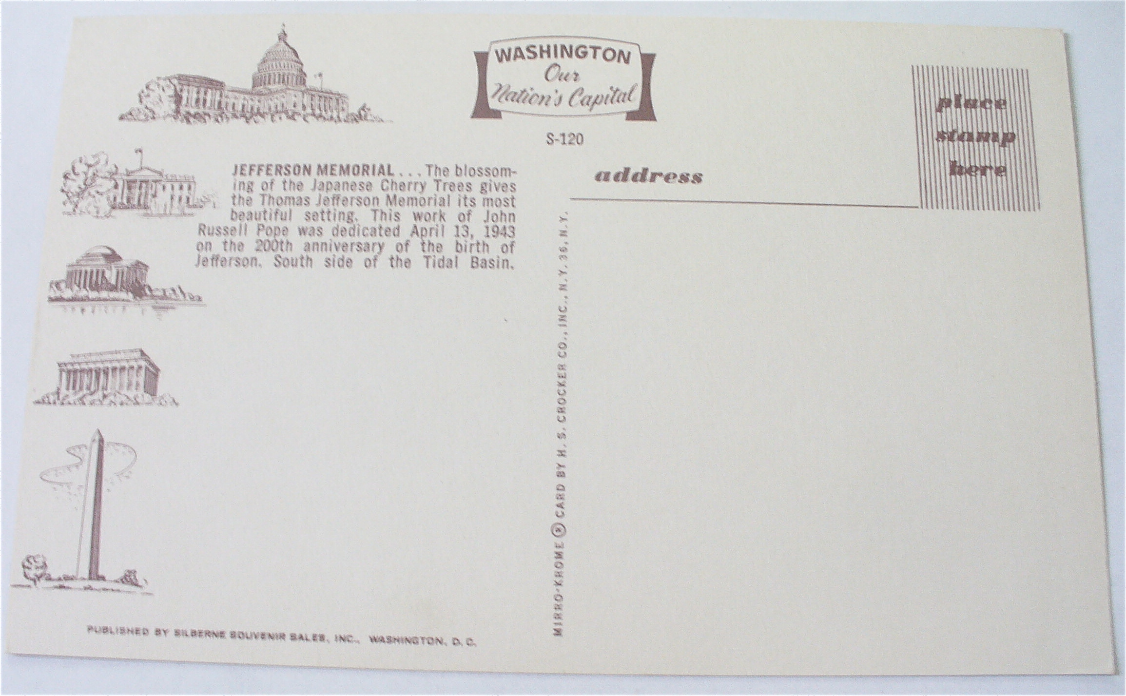 The Jefferson Memorial Postcard