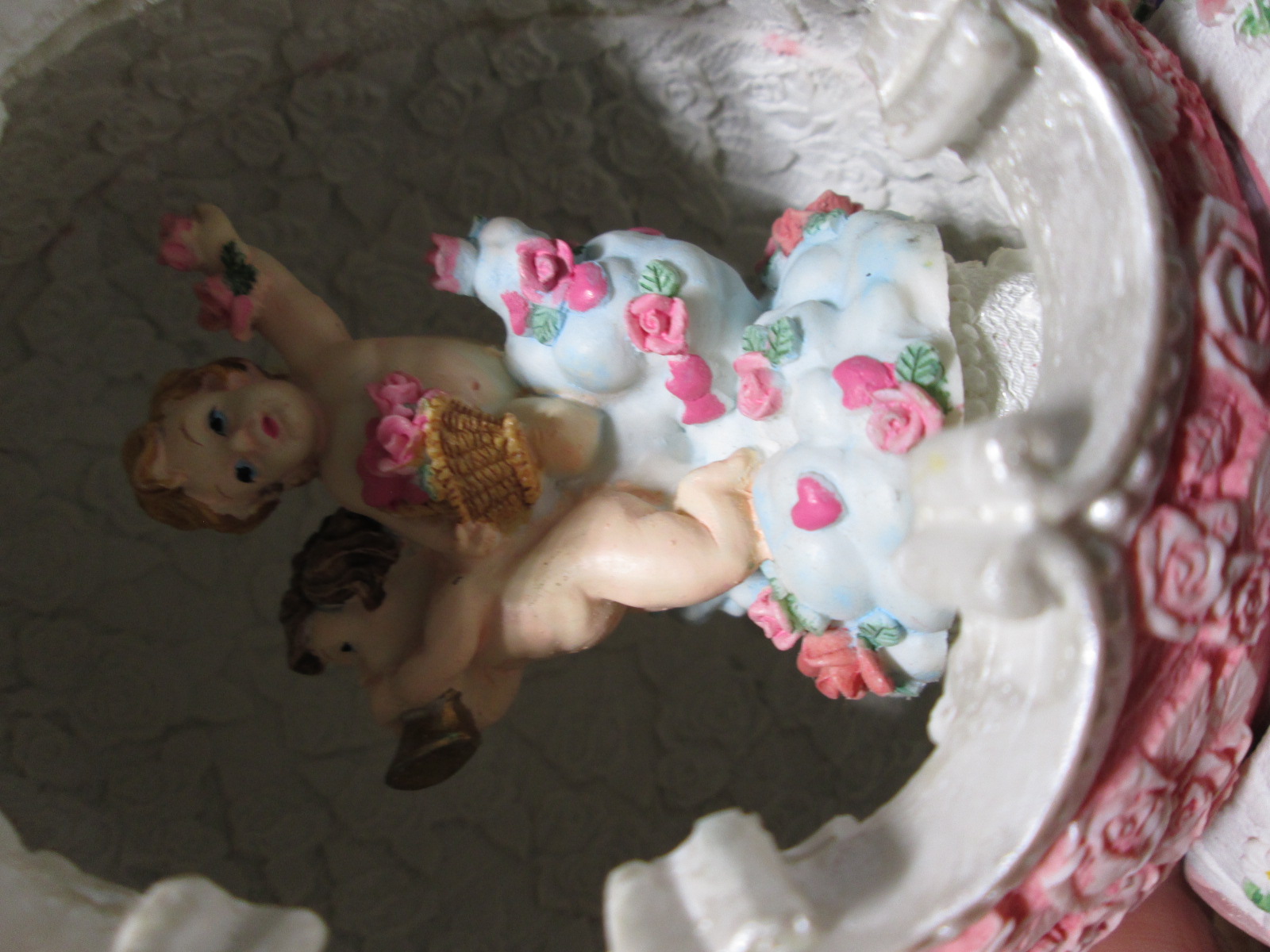 Music Box Ornate Egg Roses 3D Design
