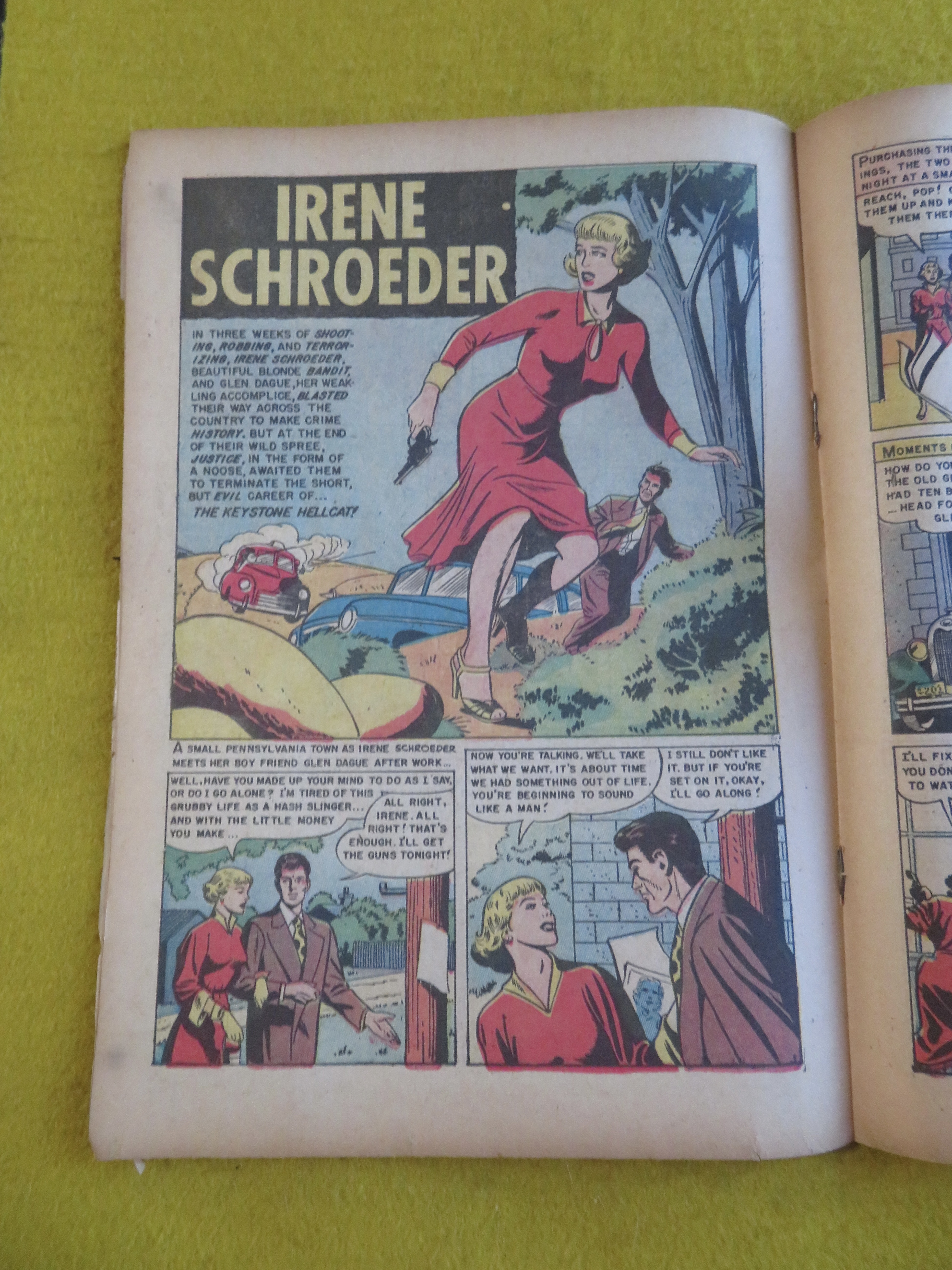 Police Lineup Comic August 1951 The Lineup